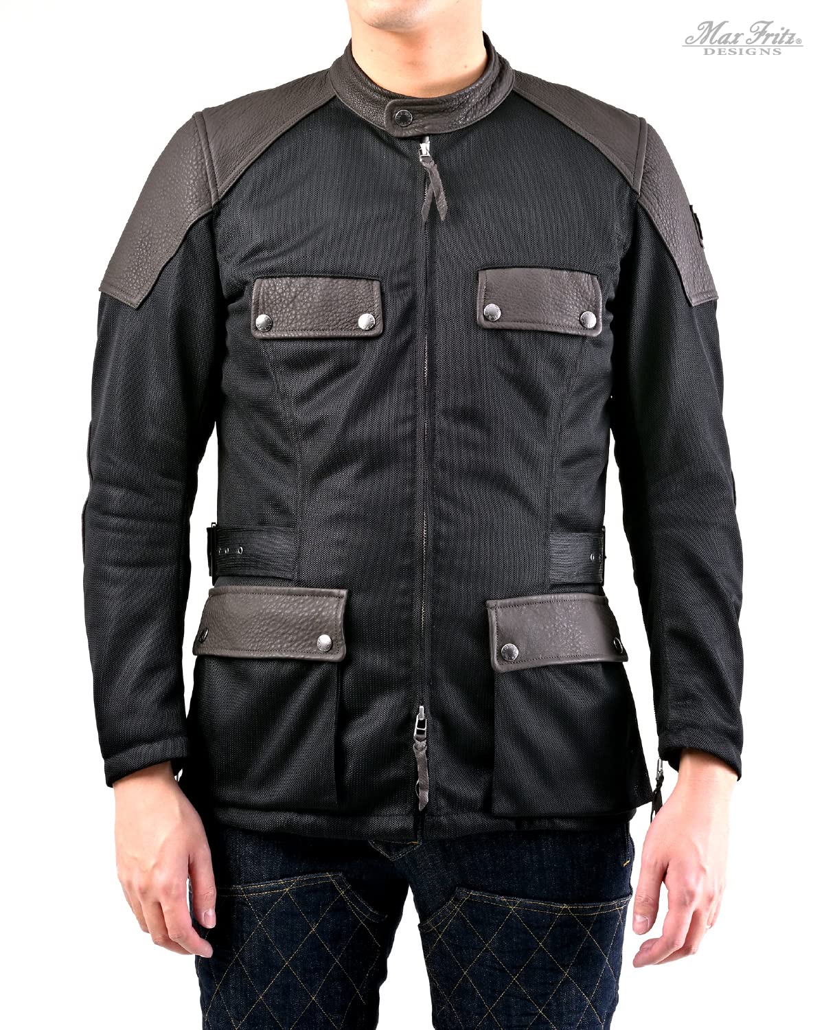 Amazon | [マックスフリッツ] バイク用 ジャケット 春夏 フルメッシュ