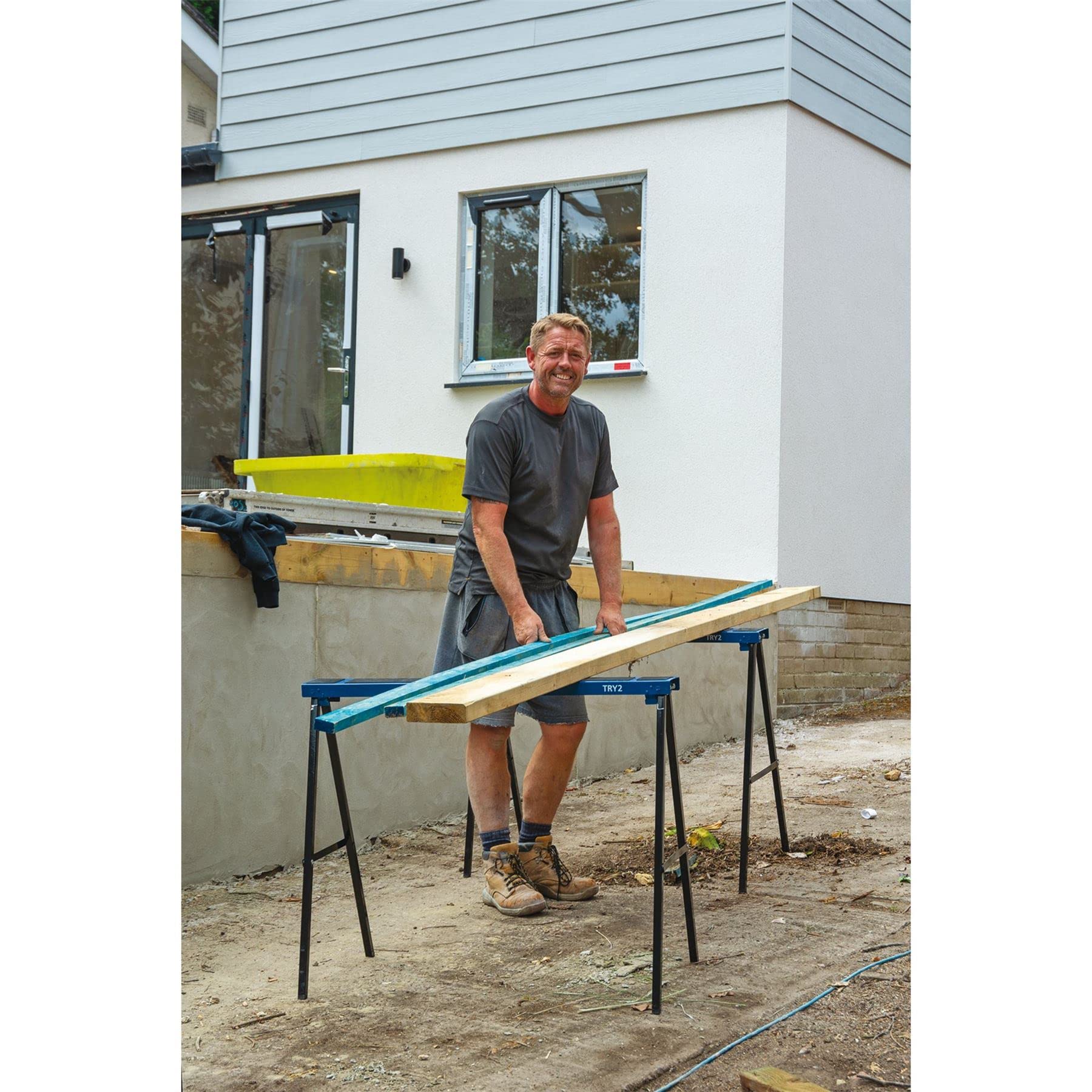 Draper 52072 składane kozły, 1000 mm x 800 mm, para, niebieskie