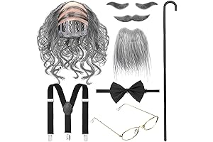 8-Piece Old Man 100th Day of School Costume Kit