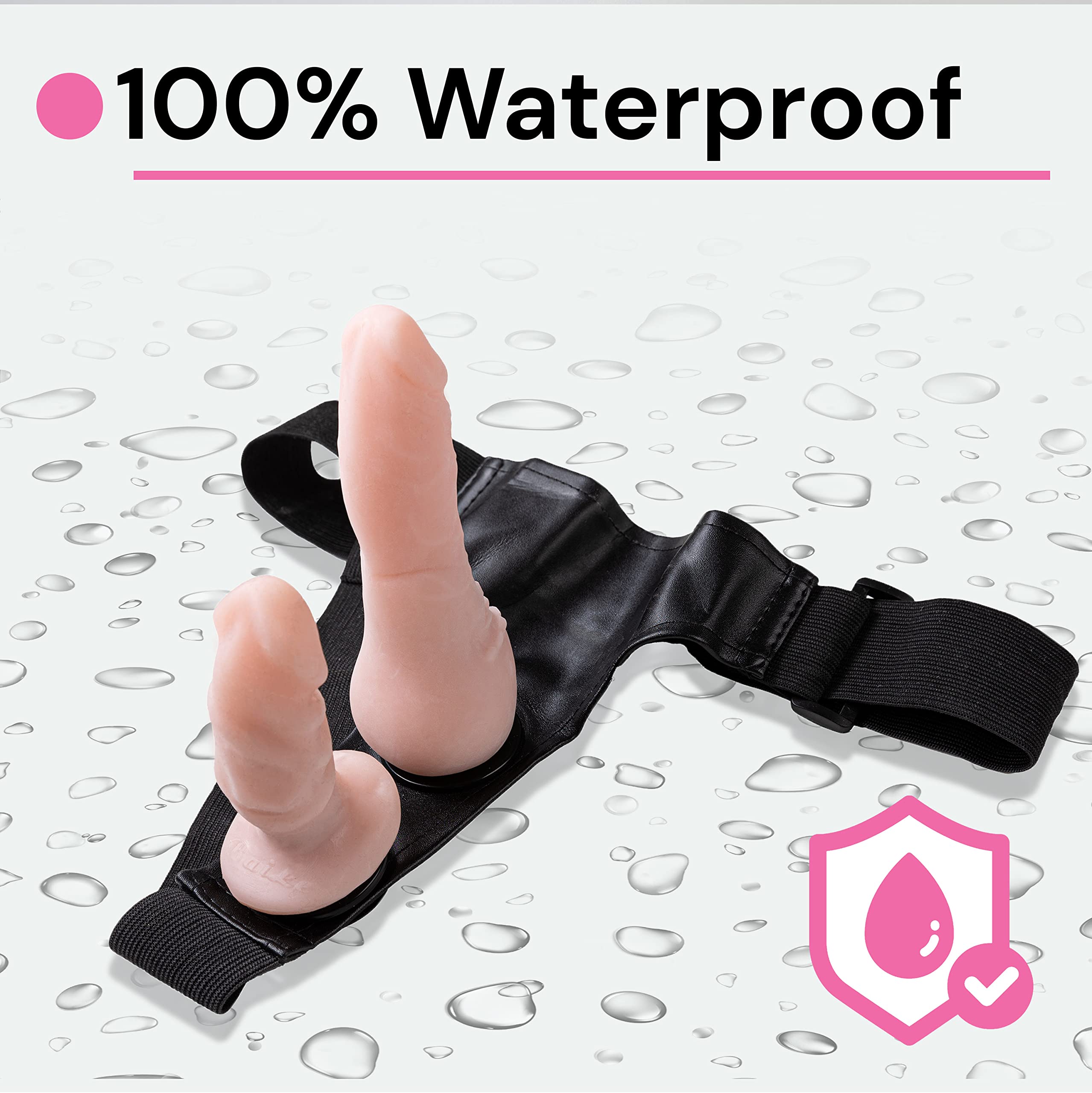 Doble strapon Set con 2 consoladores de 16 cm y 10 cm con correa en la hebilla para mujer, consolador doble, con para, ABS TPR FOPS D24-11