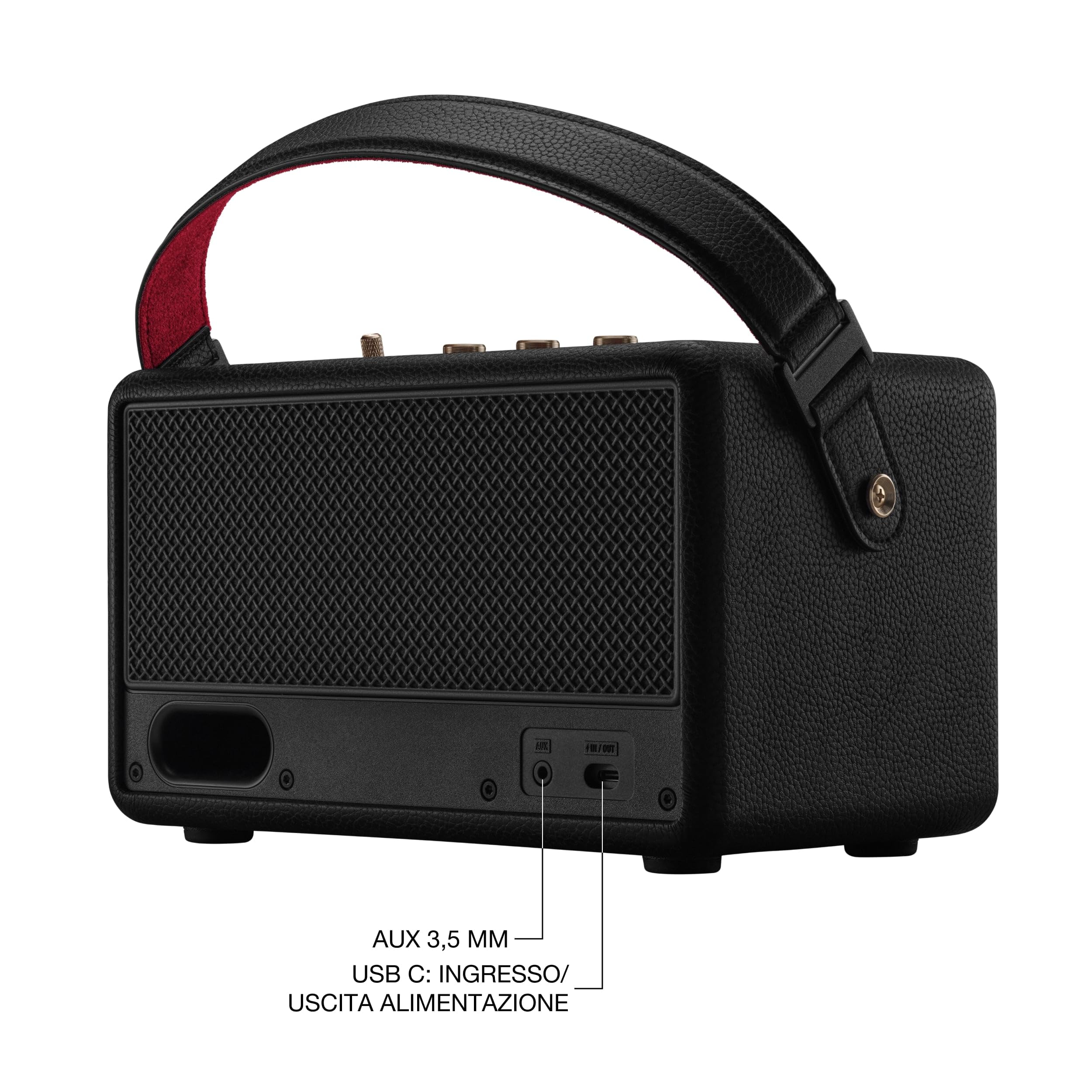 Marshall Kilburn III Diffusore Portatile con oltre 50 ore di riproduzione - nero e ottone