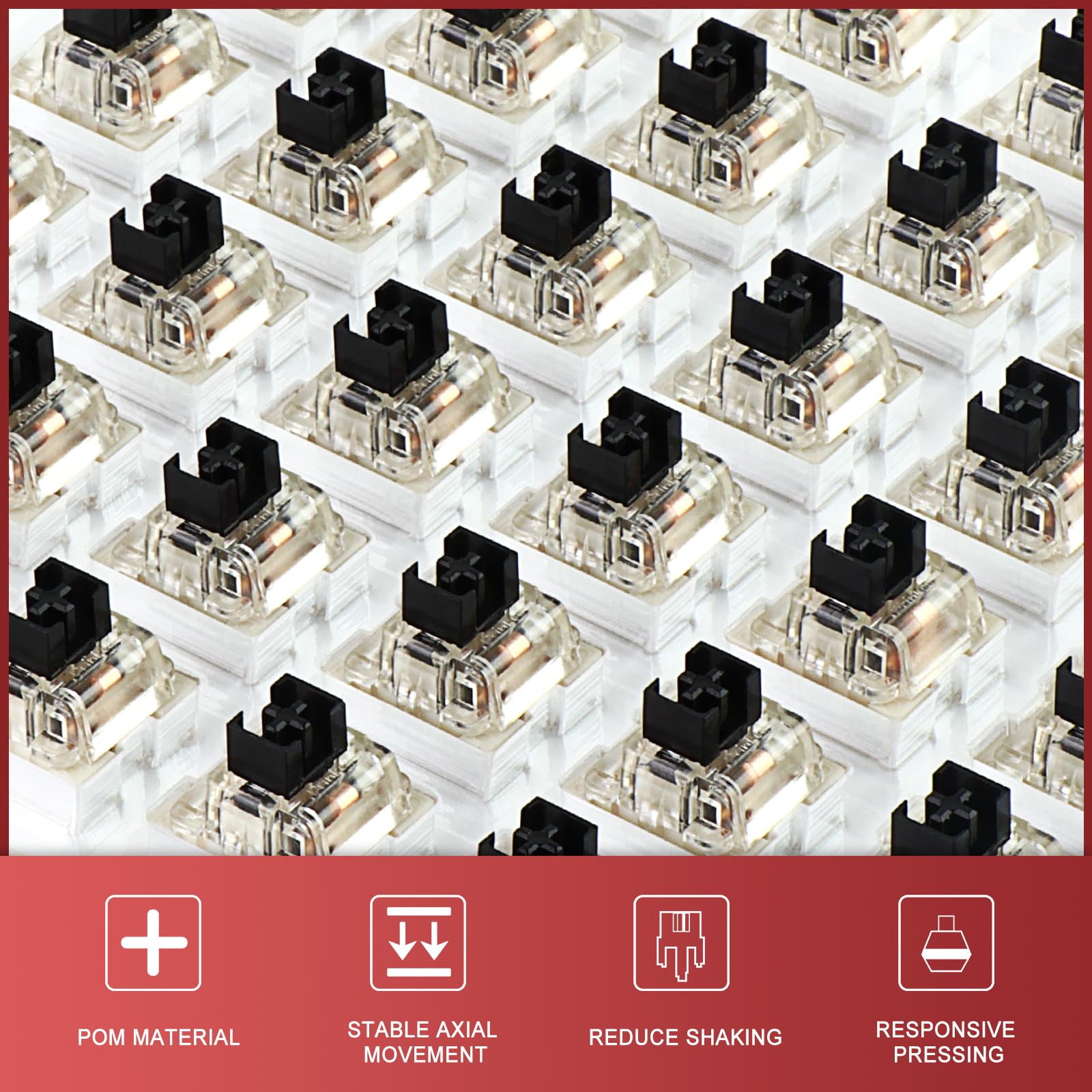 HandmadeEffectsJAM初期SwitchingGate &boost EPOMAKER Flamingo 35 Pieces 47gf Linear Mechanical Keyboard