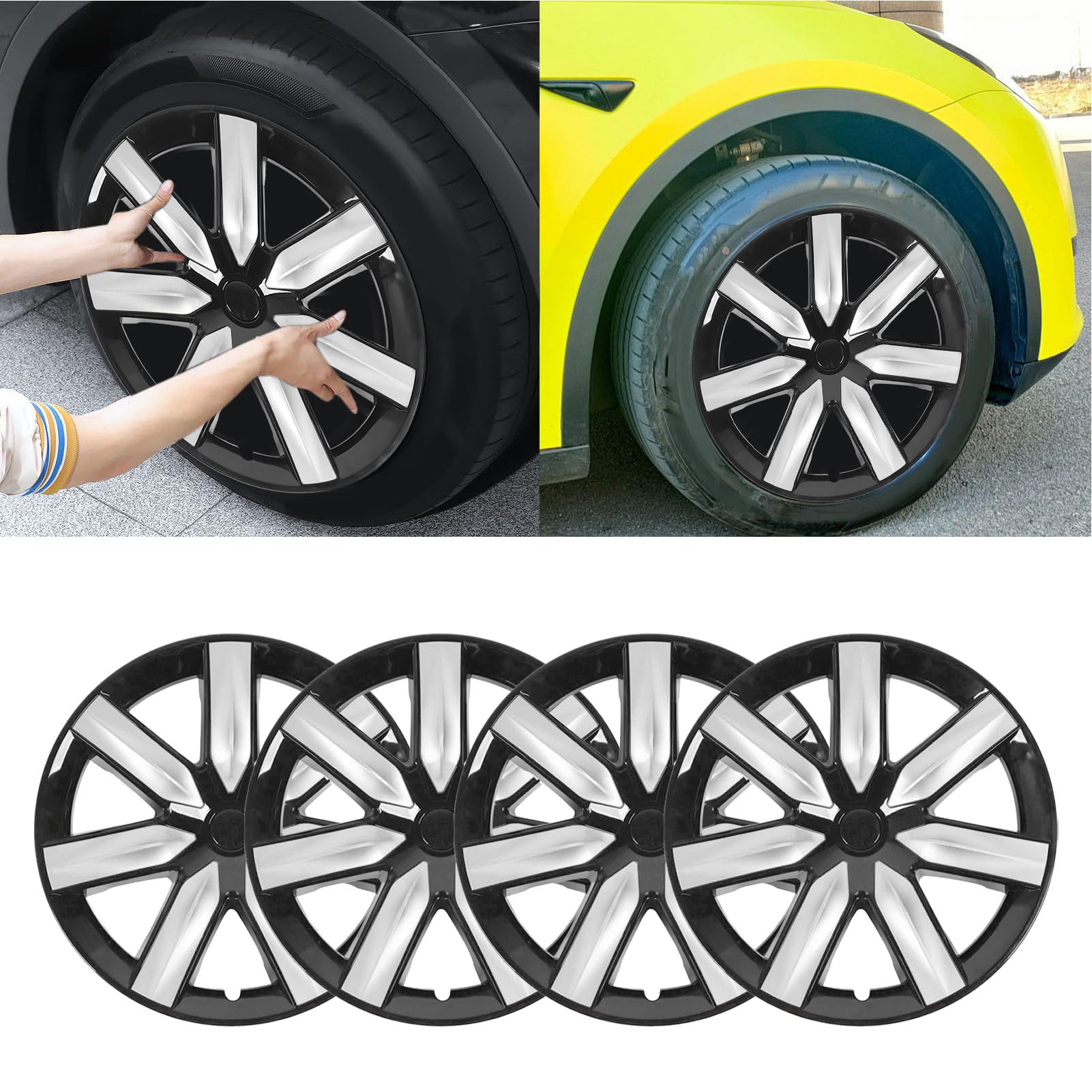 4 STKS Model Y Wieldop, 19 Inch Wieldop Wielnaafdoppen, Matzwarte Stijlvolle Hoes, Vervangende Wieldoppen Exterieur Accessoires Prestatie-upgrade voor Model Y 2020 Tot 2023 4 STKS Model Y Wieldop, 19 Inch Wieldop Wielnaafdoppen, Matzwarte Stijlvolle Hoes, Vervangende Wieldoppen Exterieur Accessoires Prestatie-upgrade voor Model Y 2020 Tot 2023