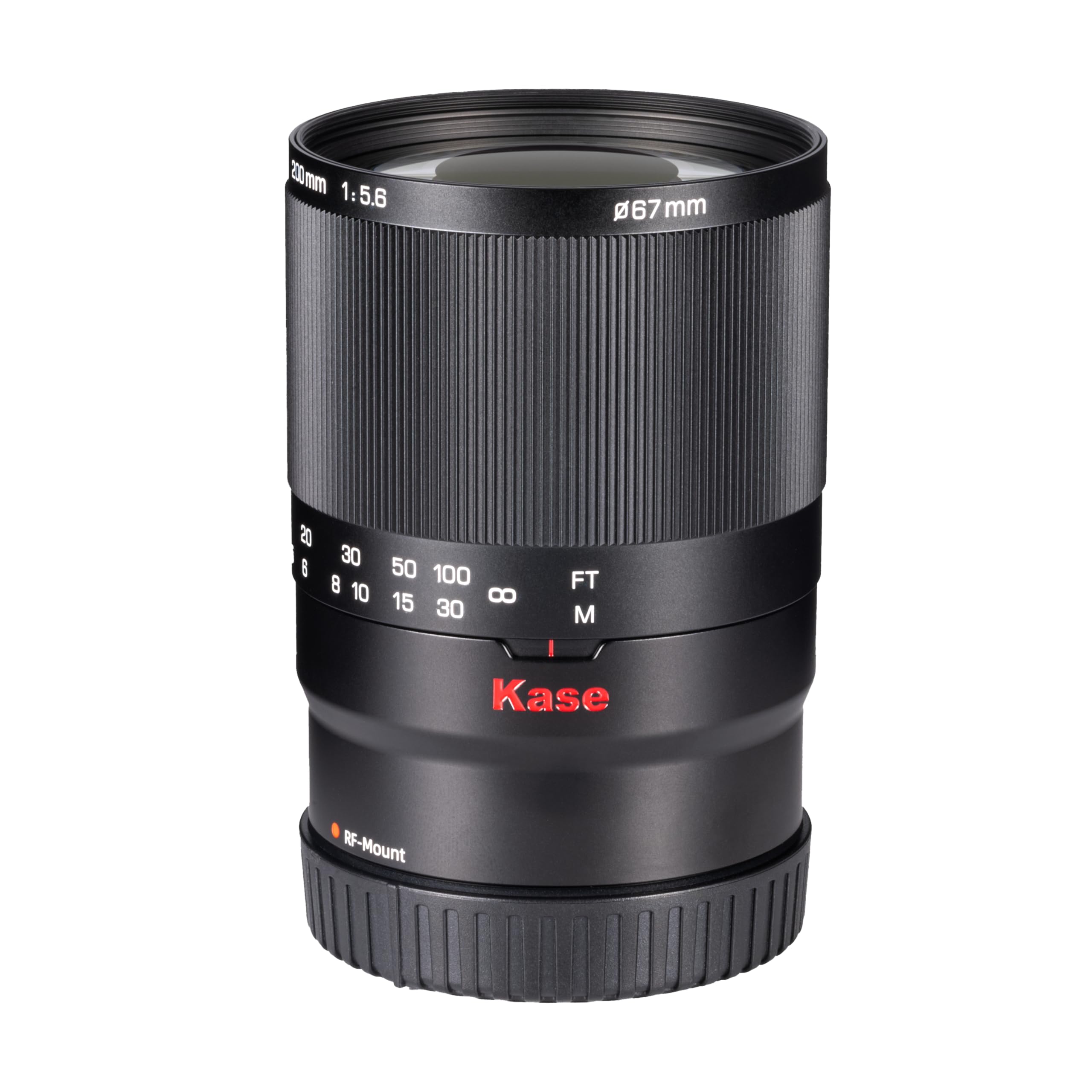 Kase 200mm F5.6 MC Reflex Mirror Aluminum Portrait Lens Compatible with Canon RF Mount