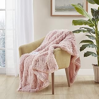 Serta Mila Shaggy Throw - Ultra Soft Long Faux Fur Electric Blanket Cozy and Snuggly Cover, Fast Heating for Cold Weather, Auto Shut Off, Multi Heat Setting Controller, 50