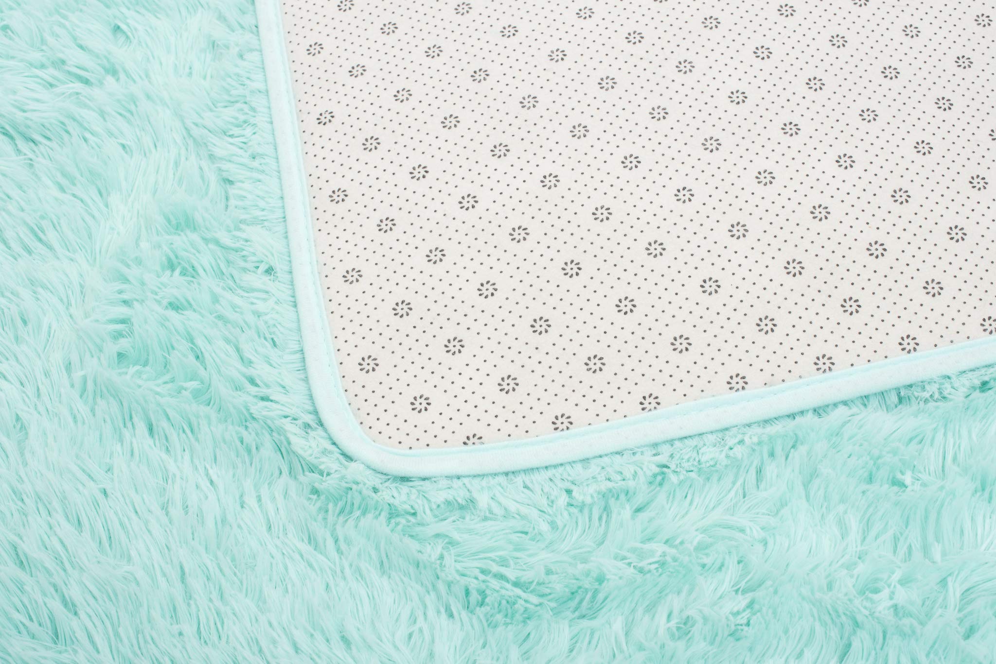 Tapiso Silk Shaggy dywan z wysokim runem, nowoczesny, długie runo, jednokolorowy, mięta pieprzowa, do sypialni, salonu, pokoju dziecięcego, Ökotex 200 x 300 cm