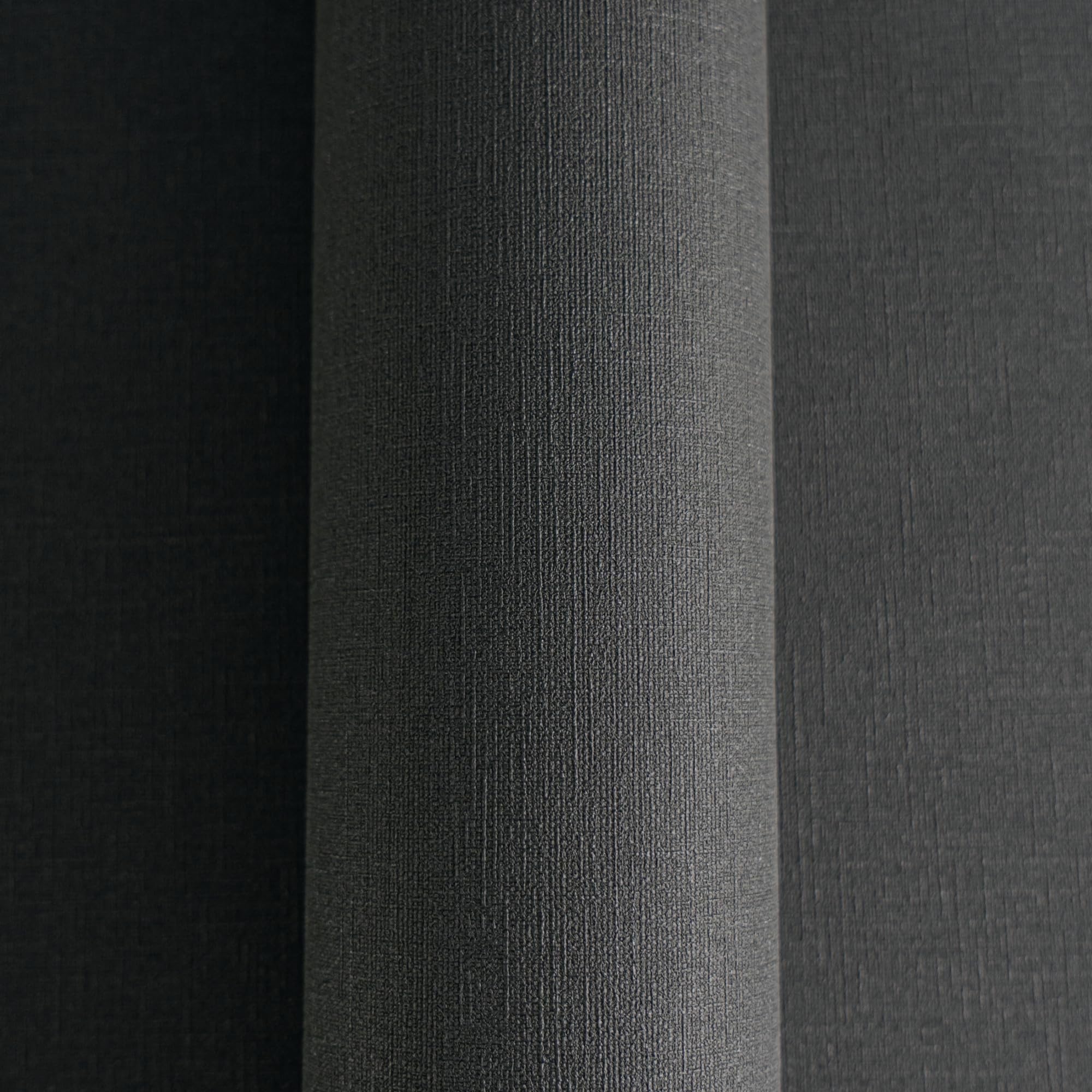 A.S. Création Papier Peints Uni Cuba intissé - 10,05m x 0,53m - Noir Fabriqué en Allemagne 371781 37178-1