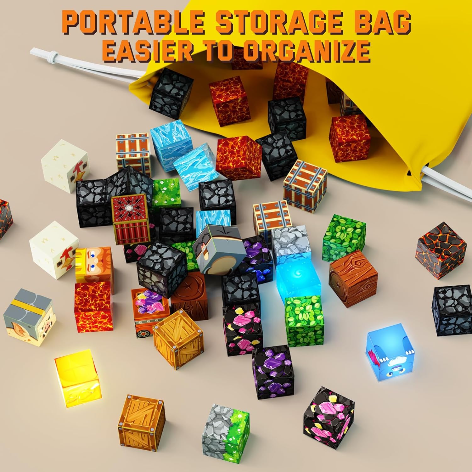 Magnetic Blocks 200PCS, STEM Educational Building Toys for Toddlers 3+, Large 0.8in Magnet Cubes Sensory Toys, Creative Stacking Construction Set, Preschool Learning Birthday Gift for Boys Girls