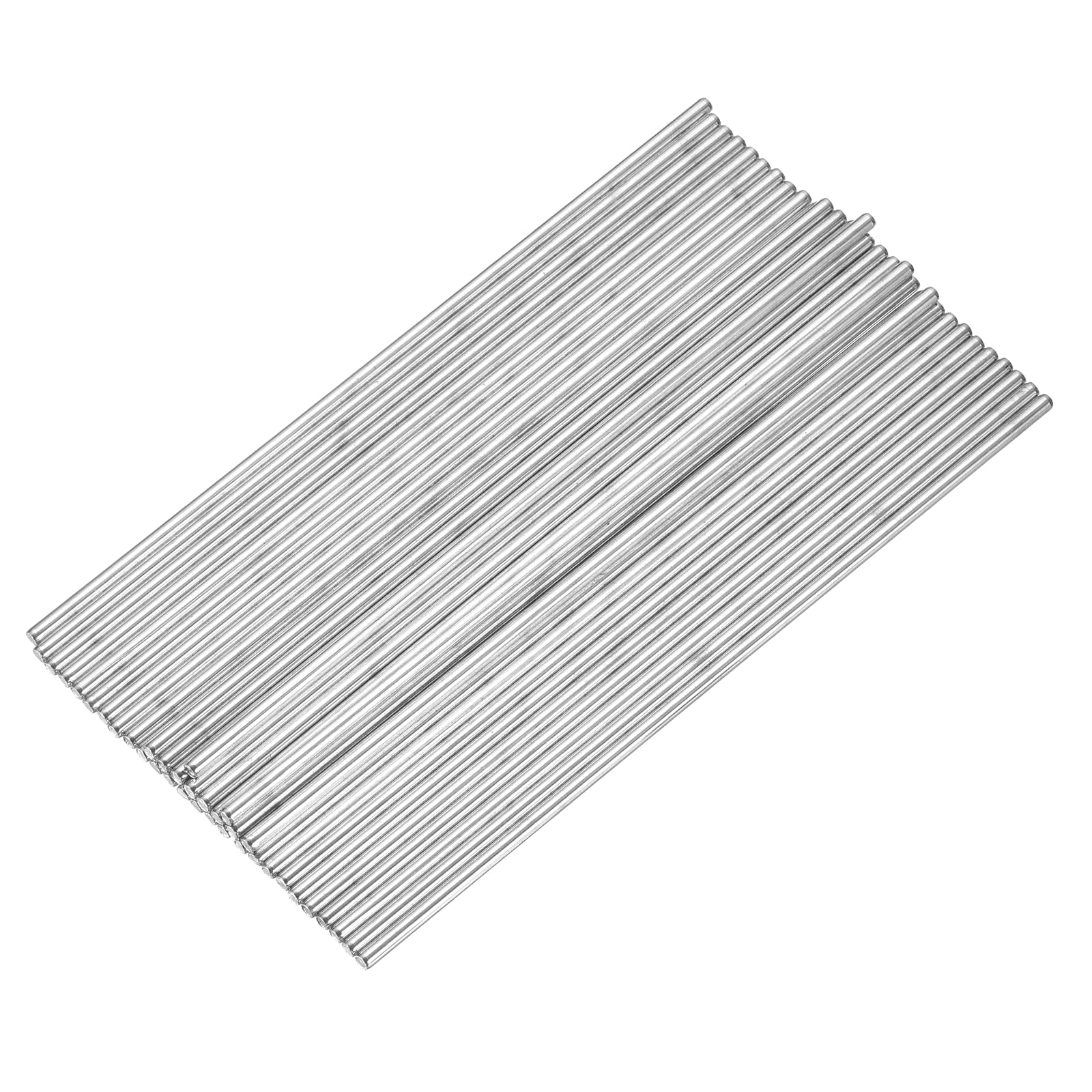 sourcing map 40pcs 3mmx150mm Toys Shaft Round Rod Axles Drive Shaft Silver