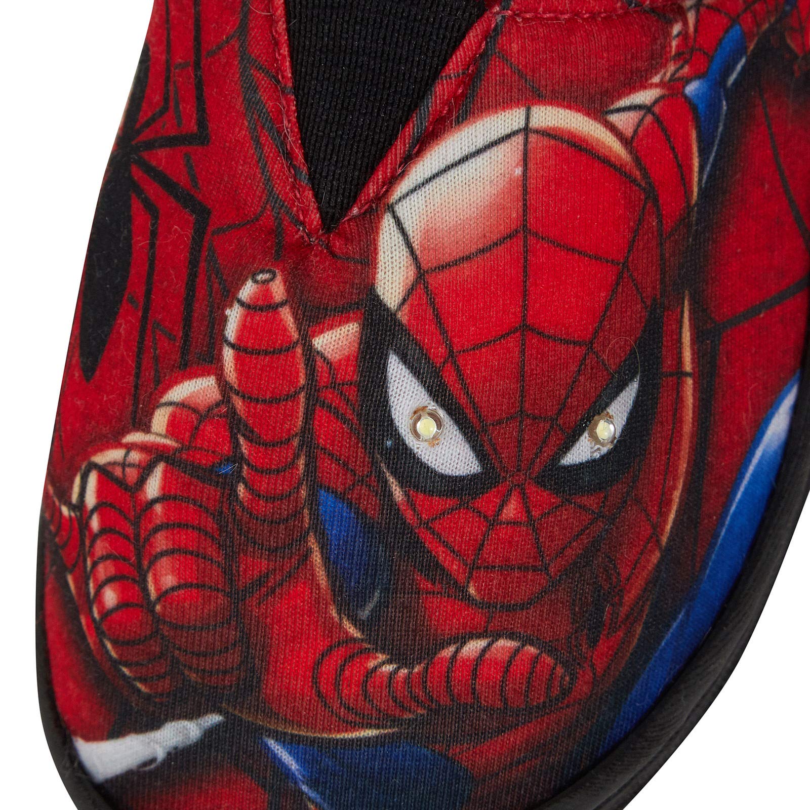 Marvel Pantoufles lumineuses à enfiler Spiderman pour garçons - Rouge - Rouge