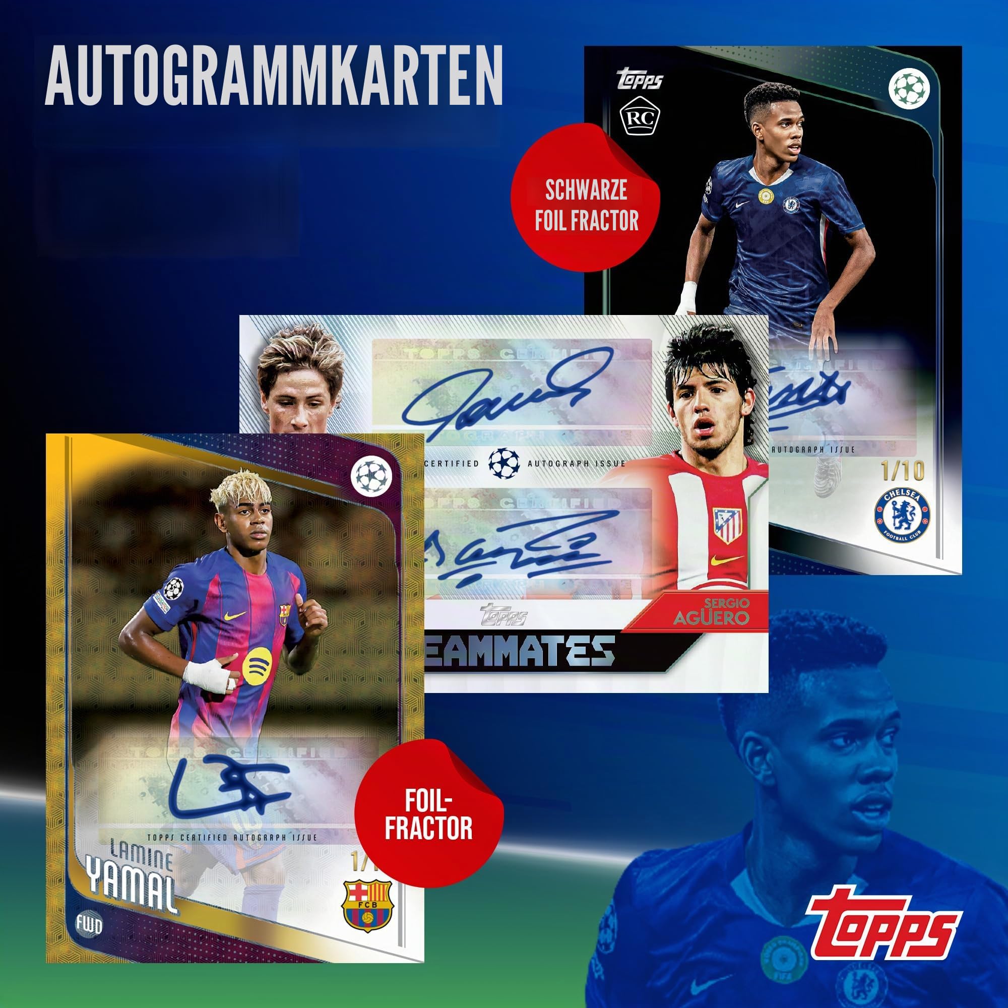 2025-26 Topps UEFA Club-Wettbewerbe Fußball – Fabrikversiegelt – Vorteilsbox