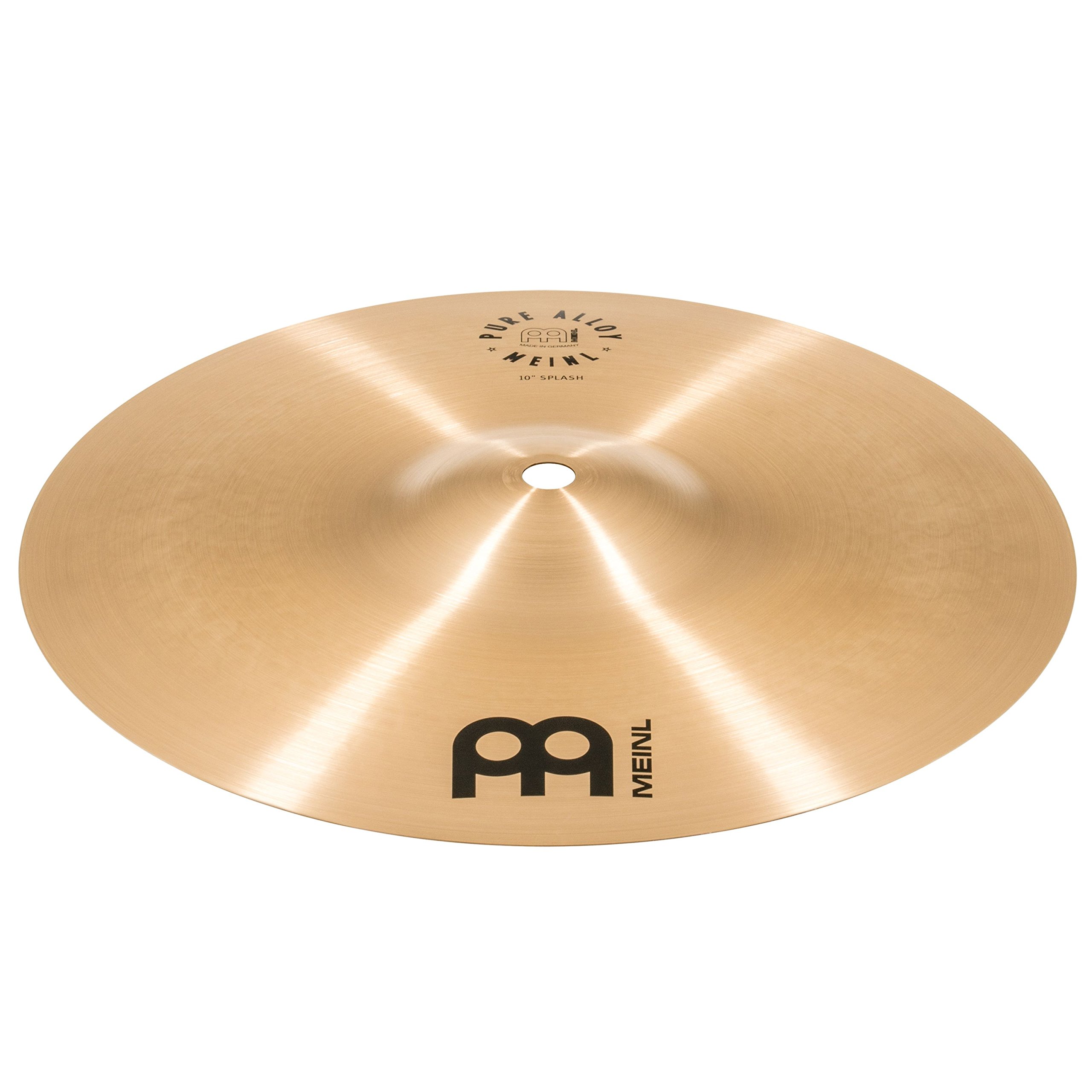 Meinl Cymbals Pure Alloy Piatto Splash 10 pollici (25,40cm) per Batteria - Bronzo puro in Lega, Finitura Tradizionale (PA10S)