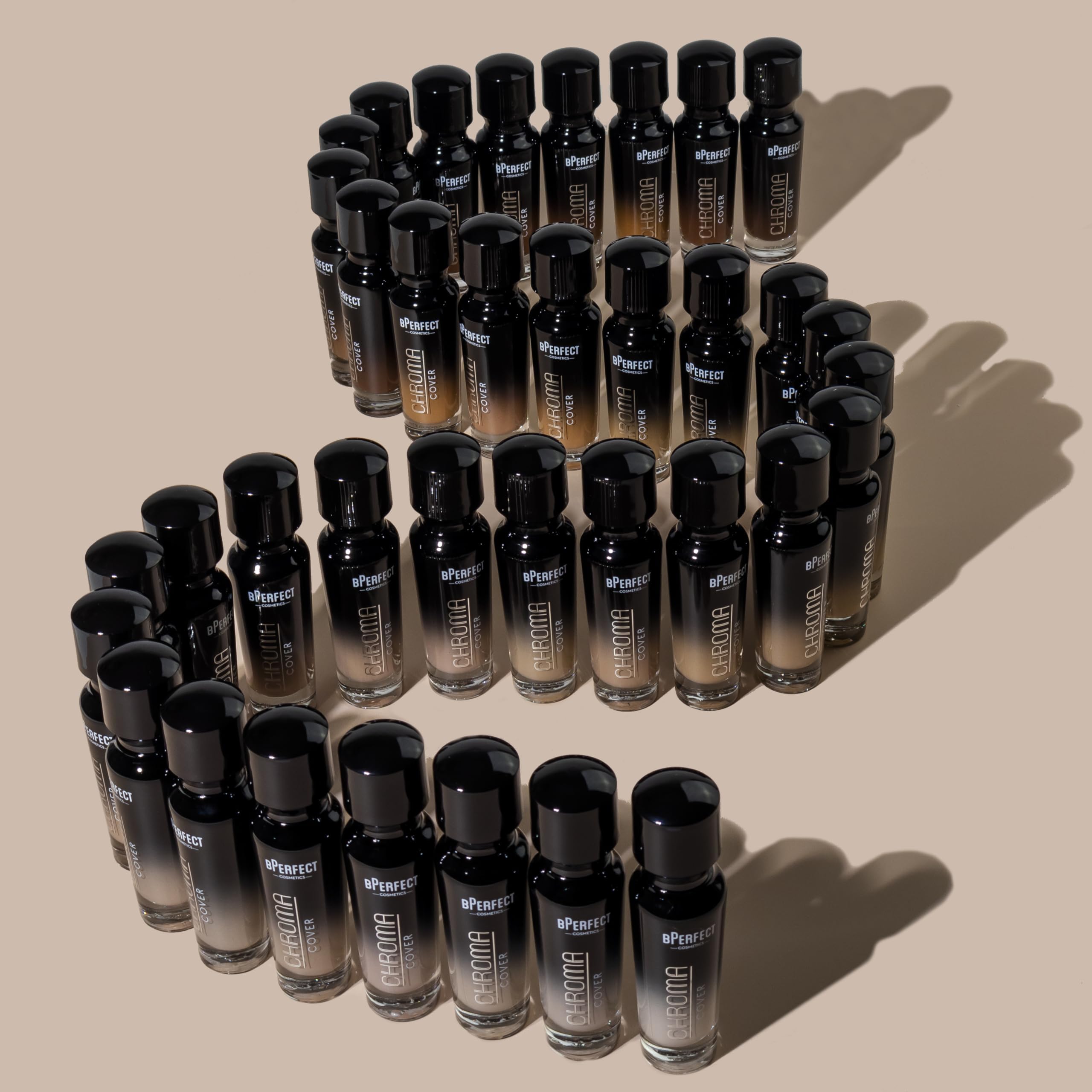 BPerfect Chroma Cover Base de Maquillaje Mate – Base Líquida Alta Cobertura con Ácido Hialurónico y Vitamina E – Acabado Mate Natural – 30 ml – Shade 16 - N5 Medium Neutral Golden Tan
