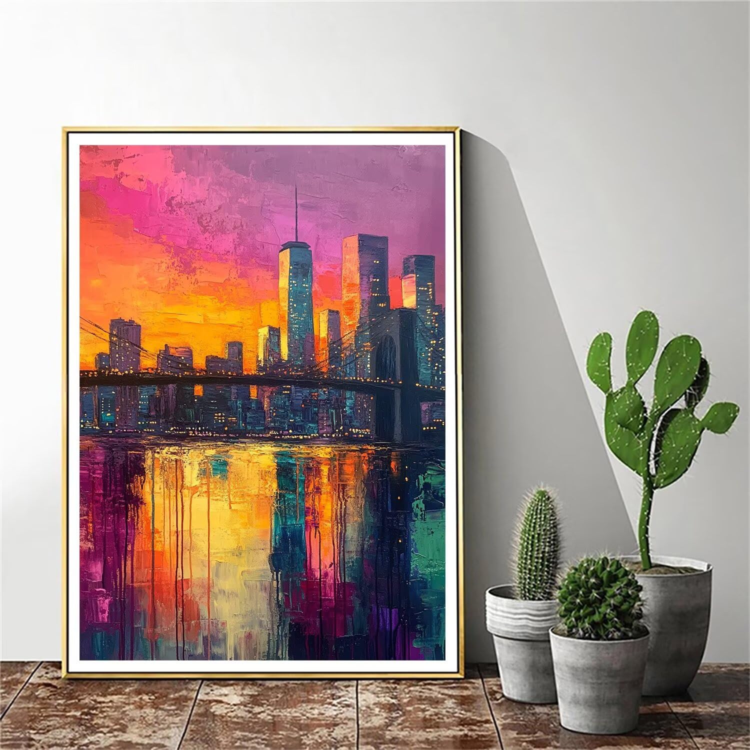 Pintar por Numeros Adultos pintar por numeros niños manualidades niños 10 años, DIY Pintar por Números de Pincel y Pintura acrílica Decoraciones para el Hogar Manualidades, sin Marco 60x80cm C-194