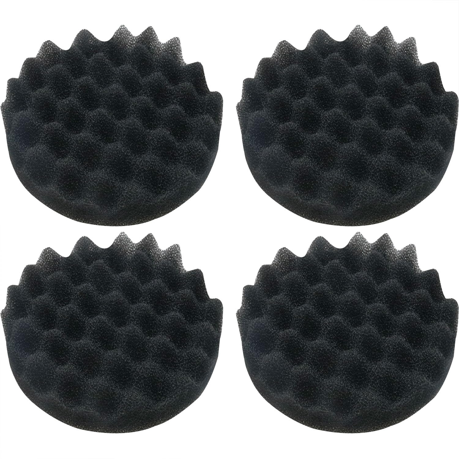 DGZZI 4PCS Wave Filter Sponge Aquarium Foam Pad Wave Filter Sponge Aquarium Filter Accessory for FX4/FX5/FX6 Filter Black