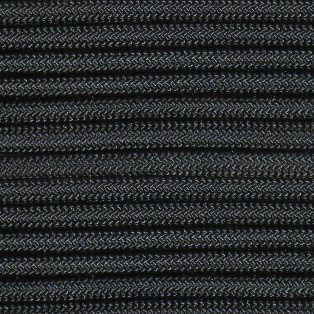 100' (Black) Parachute Cord Nylon 7 Strand 550lb Tested U.S Made
