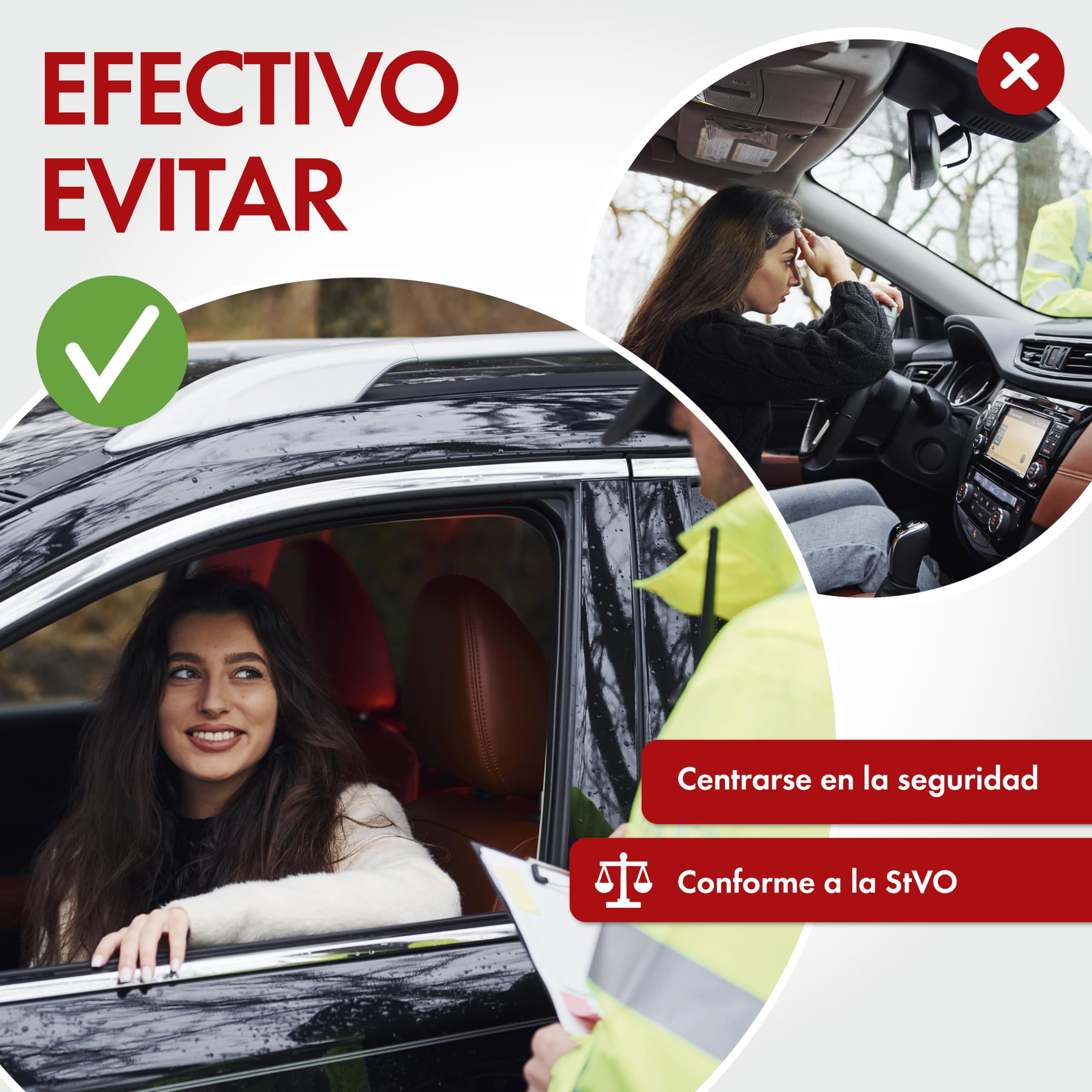 WALSER Bolsa de primeros auxilios para coche DIN 13164:2022 kit rojo 44283