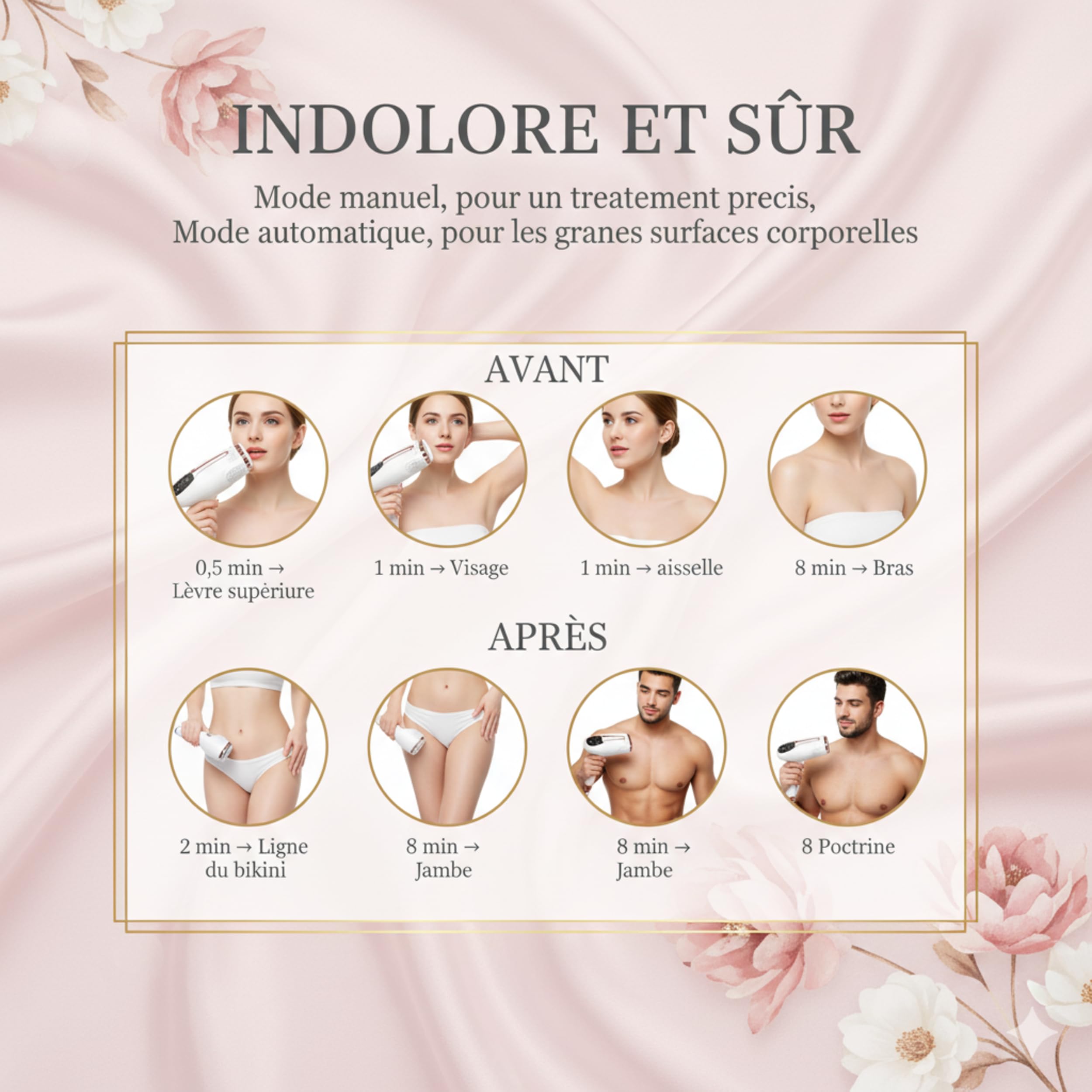 Epilatore a Luce Pulsata IPL 3-in-1, 999 999 flash, raffreddamento, 9 livelli, epilazione definitiva viso corpo ascelle zona bikini, donna & uomo, grande schermo LCD, epilatore laser epilatore lazer
