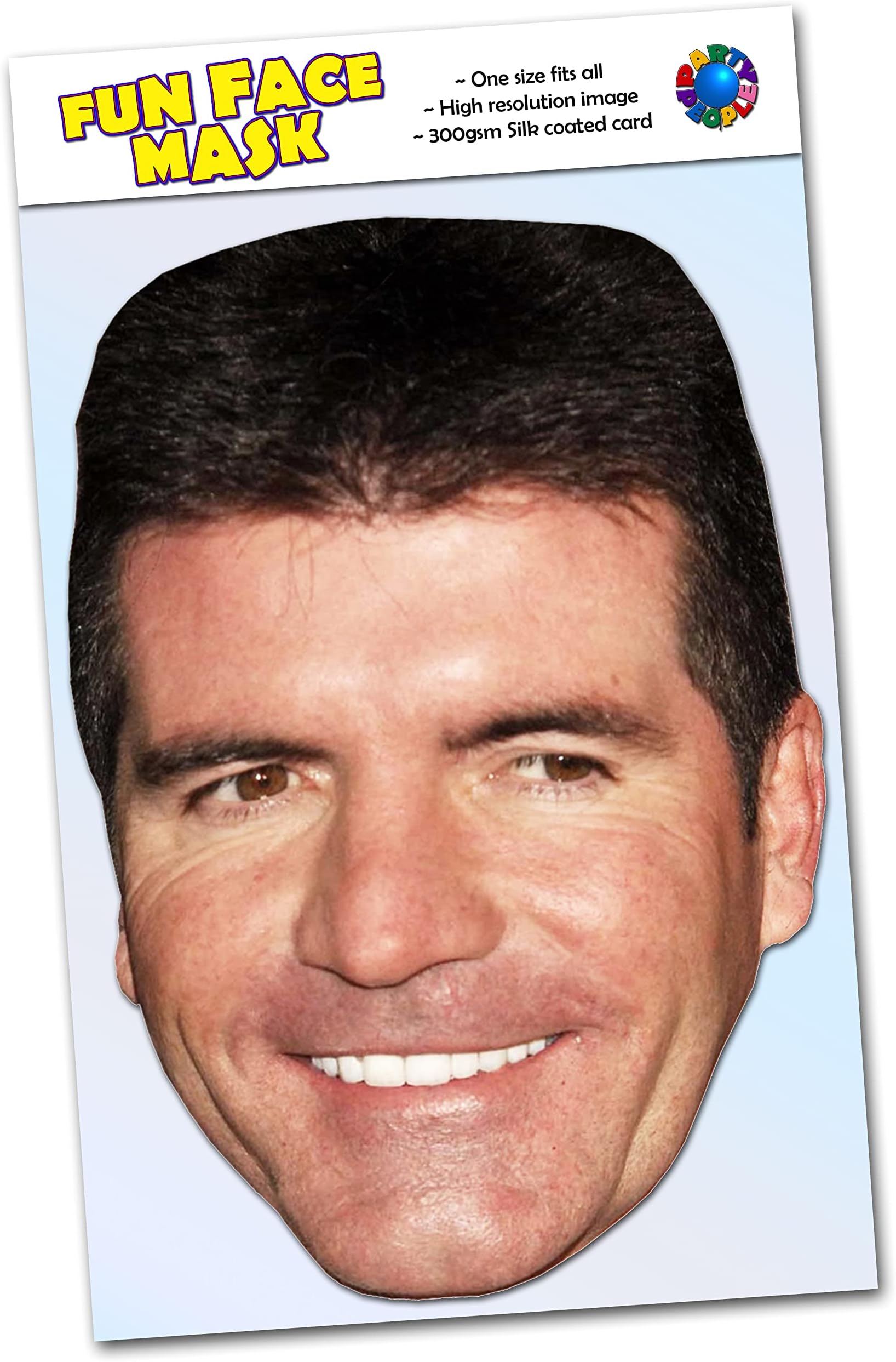 Party People 1 x Simon Cowell - Celebrity Face Mask - Ready To Wear - Simon C