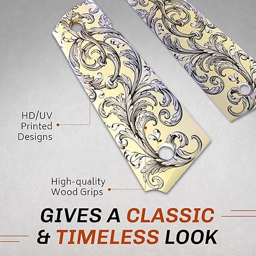 Miniatura 5 de Repuesto compatible para 1911 Grips Premium Gun Grips Colt 1911 Gov. & Clones Tauro, S&W, Springfield, Rock Island