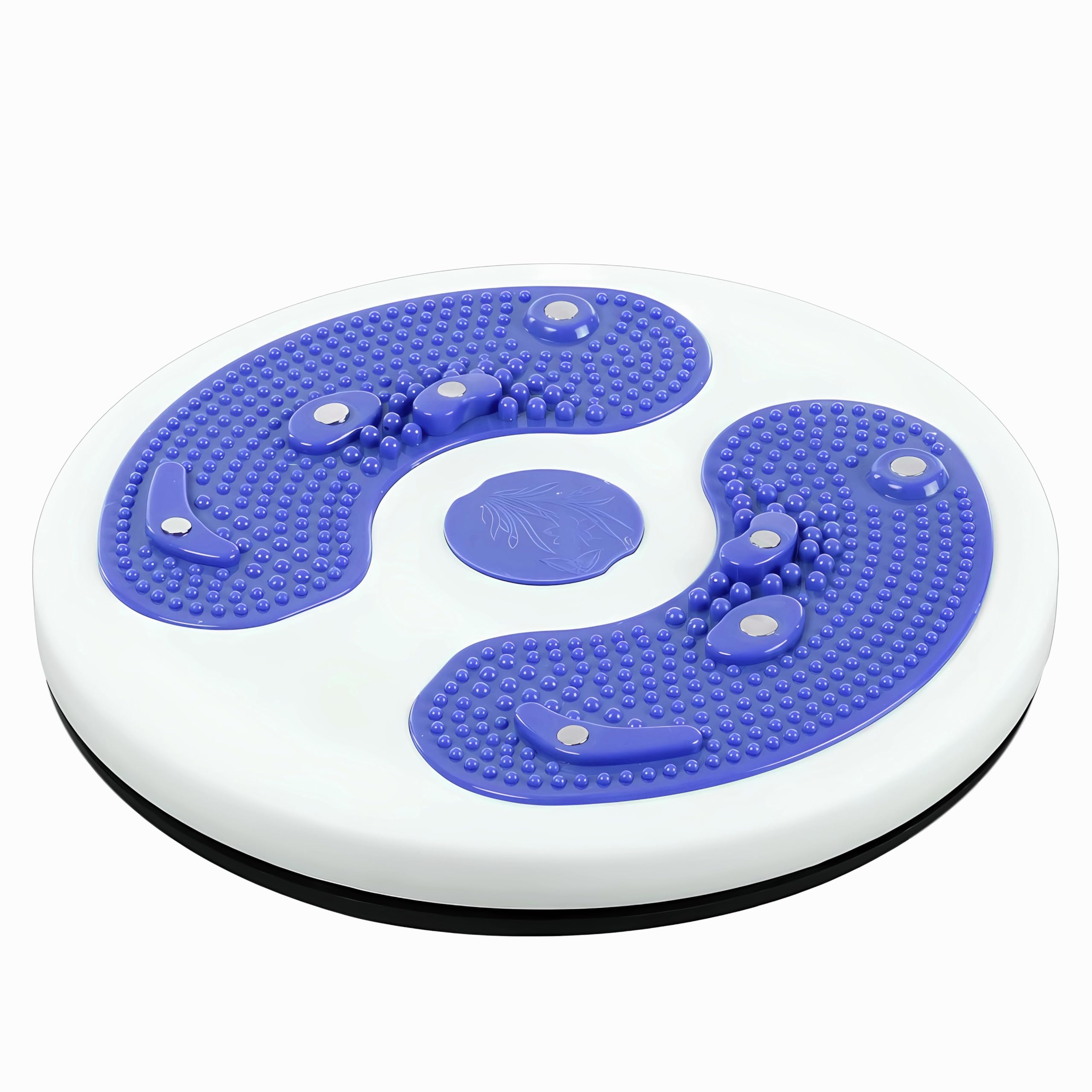 VAALZEETwisting Waist Disc, Body Shaping Twisting Boards with 8 Magnets & Beads, Waist Aerobic Exercise Fitness Slim Machine Rotating Board Female Twister Exercise Sports Equipment (11 Inch, Blue)