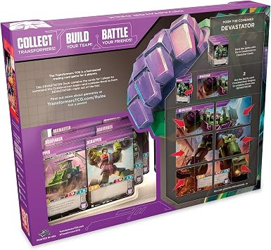 Transformers TCG: Devastator Deck | Ready-to-Play Deck | 46 Cards Incl. Devastators Combiner Team
