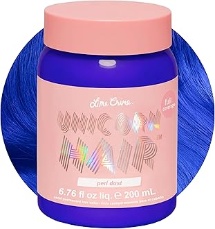 Full Coverage Unicorn Hair Dye, Peri Dust - Damage-Free Semi-Permanent Hair Color Conditions & Moisturizes - Temporary Hair Tint Kit Has A Sugary Citrus Vanilla Scent - Vegan
