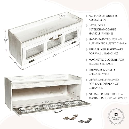 Miniatura 2 de Felt Creative Home Goods Organizador de estantería de alambre de pollo de granja - Armario de almacenamiento decorativo de despensa de cocina -