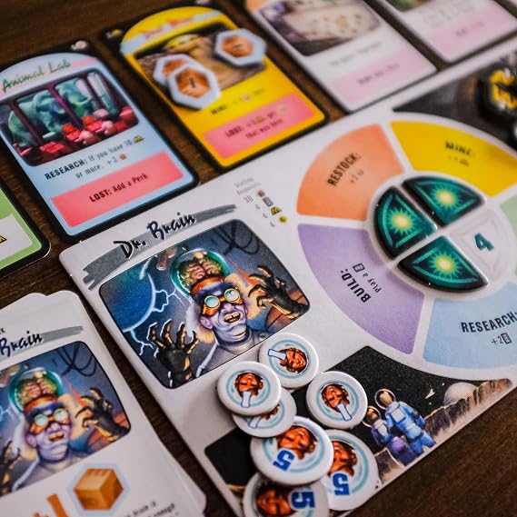 Rio Grande Games Moon Colony Bloodbath Strategy Card Game, 1-5 Players, Engine Building Board Game Ages 14+
