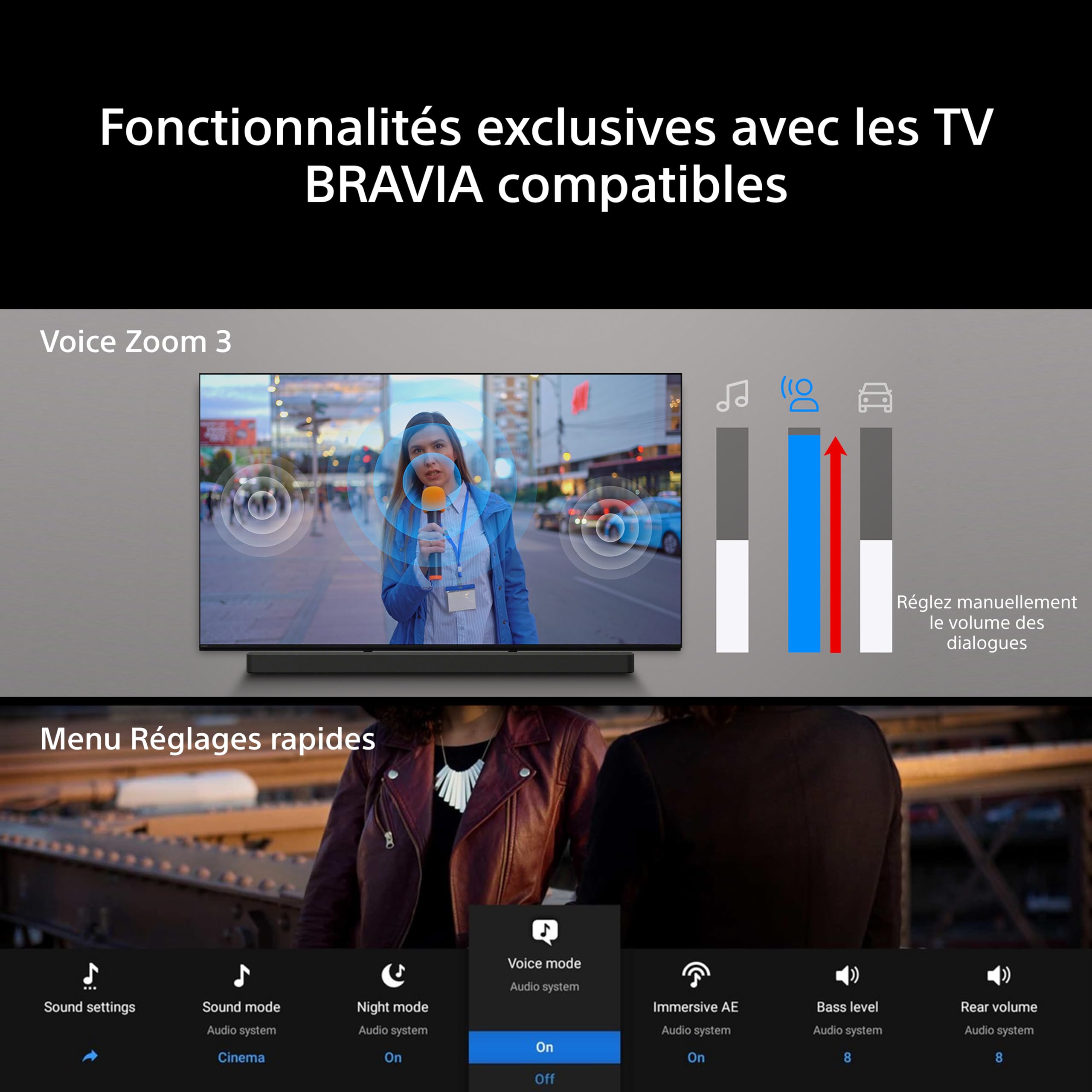 Sony BRAVIA Theatre Bar 5 Barre de Son 3.1 canaux Dolby Atmos DTS:X Bluetooth