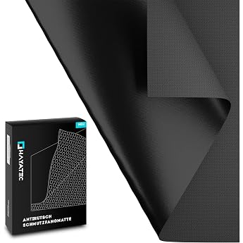 HAYATEC Universal Non-Slip Mat Car Boot Protection Mat 120 x 100 cm Rubber Mat Boot Mat Non-Slip Underlay Black Waterproof Ca