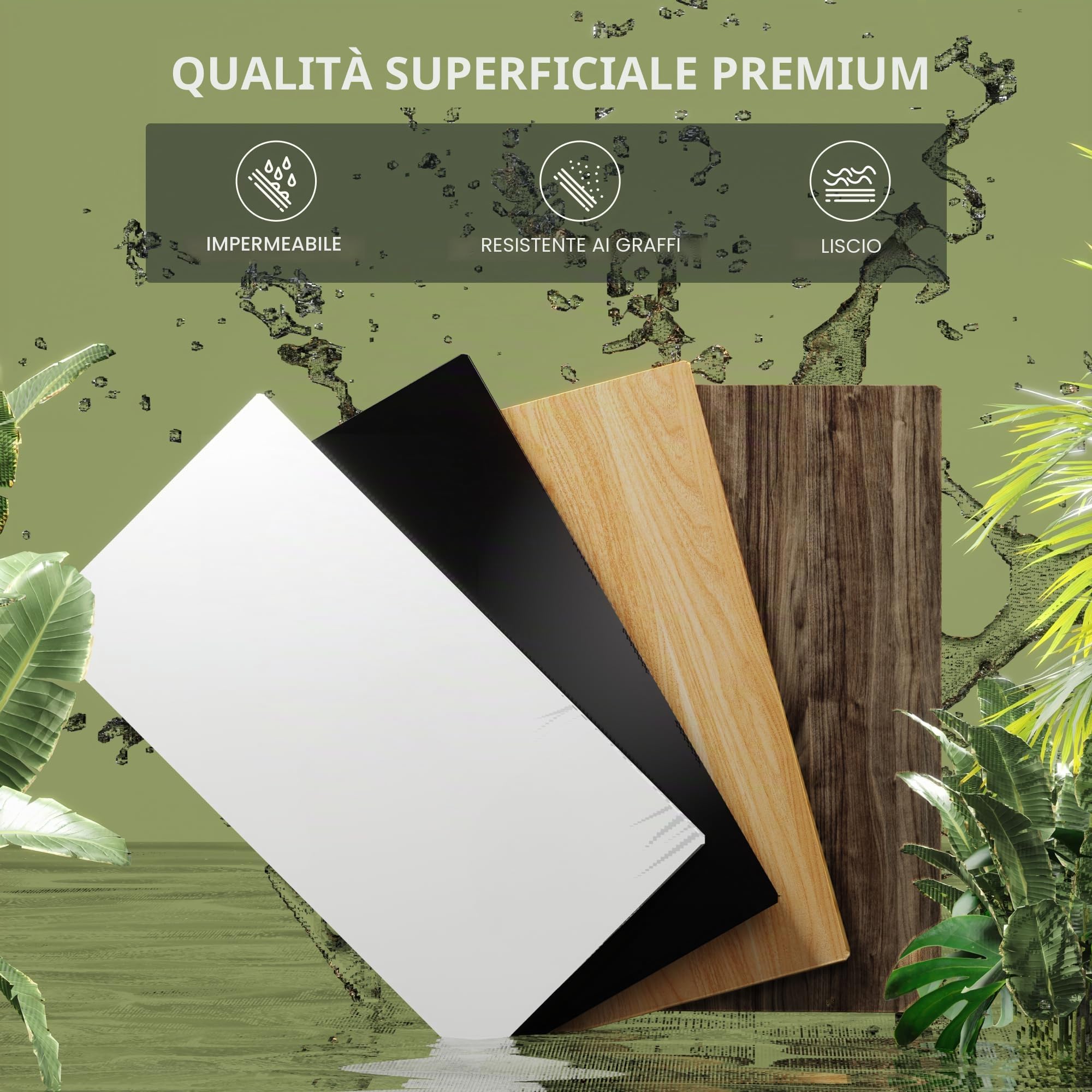 FLEXISPOT Piano da tavolo 200 x 80 cm, spessore 25 mm, piano da scrivania monoblocco, tavolo da ufficio fai da te, ideale per scrivanie regolabili in altezza (maple)