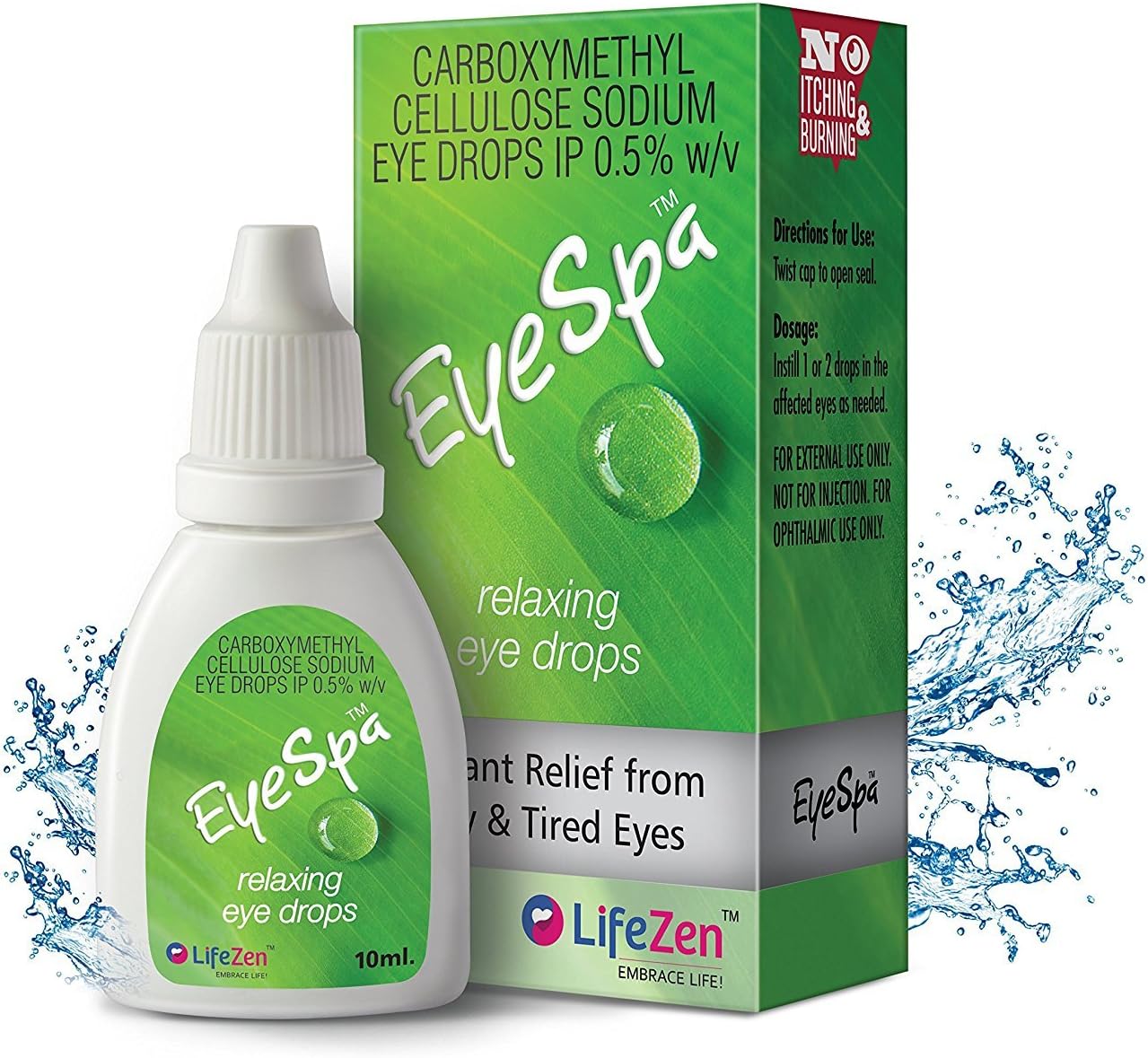 Eye Drops 10ML (Pack of 1) | Fresh Carboxymethylcellulose Eye Drop | Eye Drops for Regular Use - Eye Care Products for Clear, Relaxed Eyes