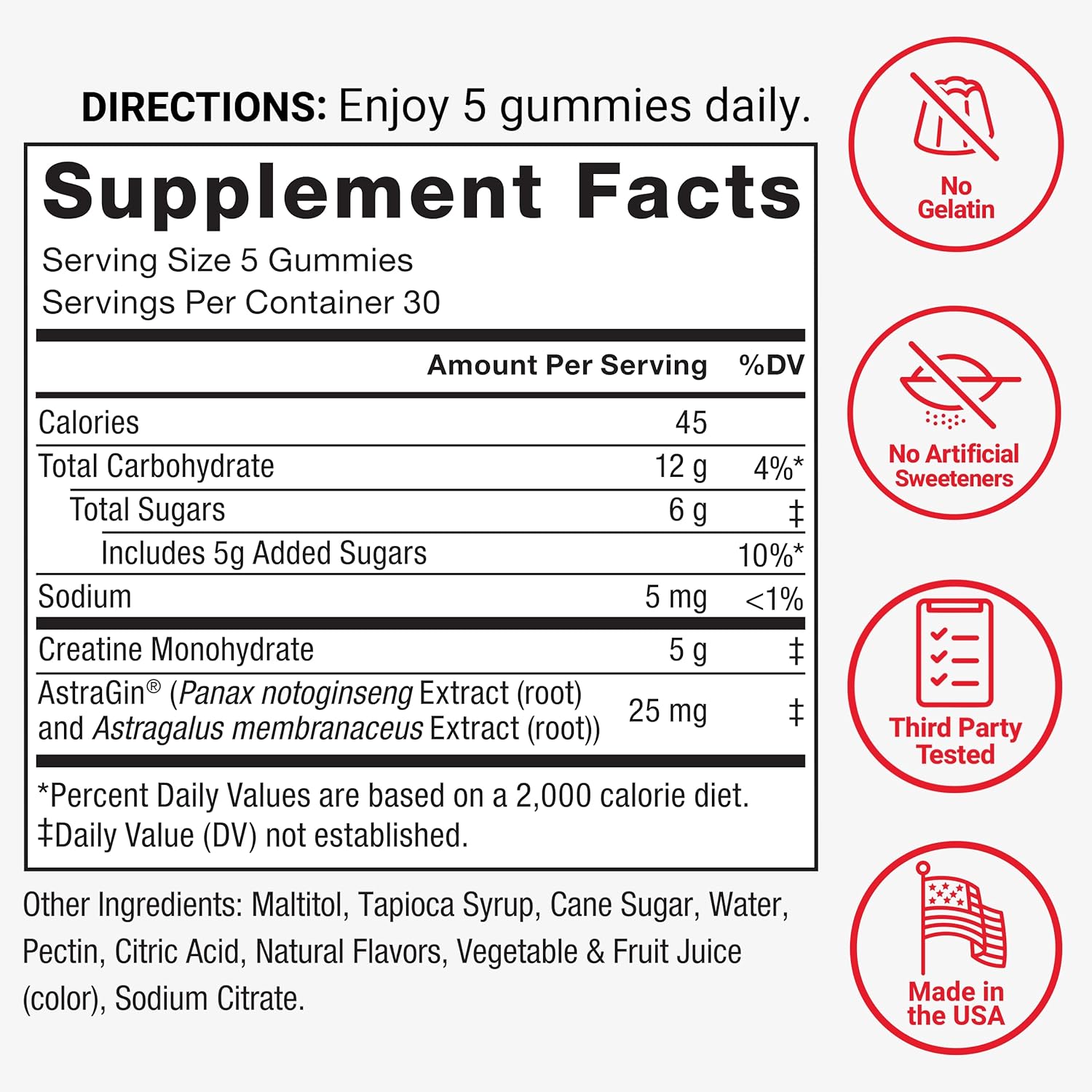 Force Factor Creatine Monohydrate Gummies, NSF Certified, 5g Dose for Men & Women to Support Muscle, Strength, Recovery, Cognitive Health & Memory, Packaging May Vary, Fruit Burst, 150 Gummies