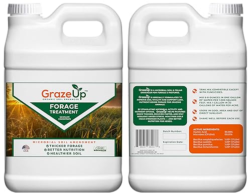 Miniatura 6 de Enmienda del suelo microbiano Graze Up aumenta el crecimiento de pastos y forrajes, mejora la salud del suelo y el desarrollo de las raíces,