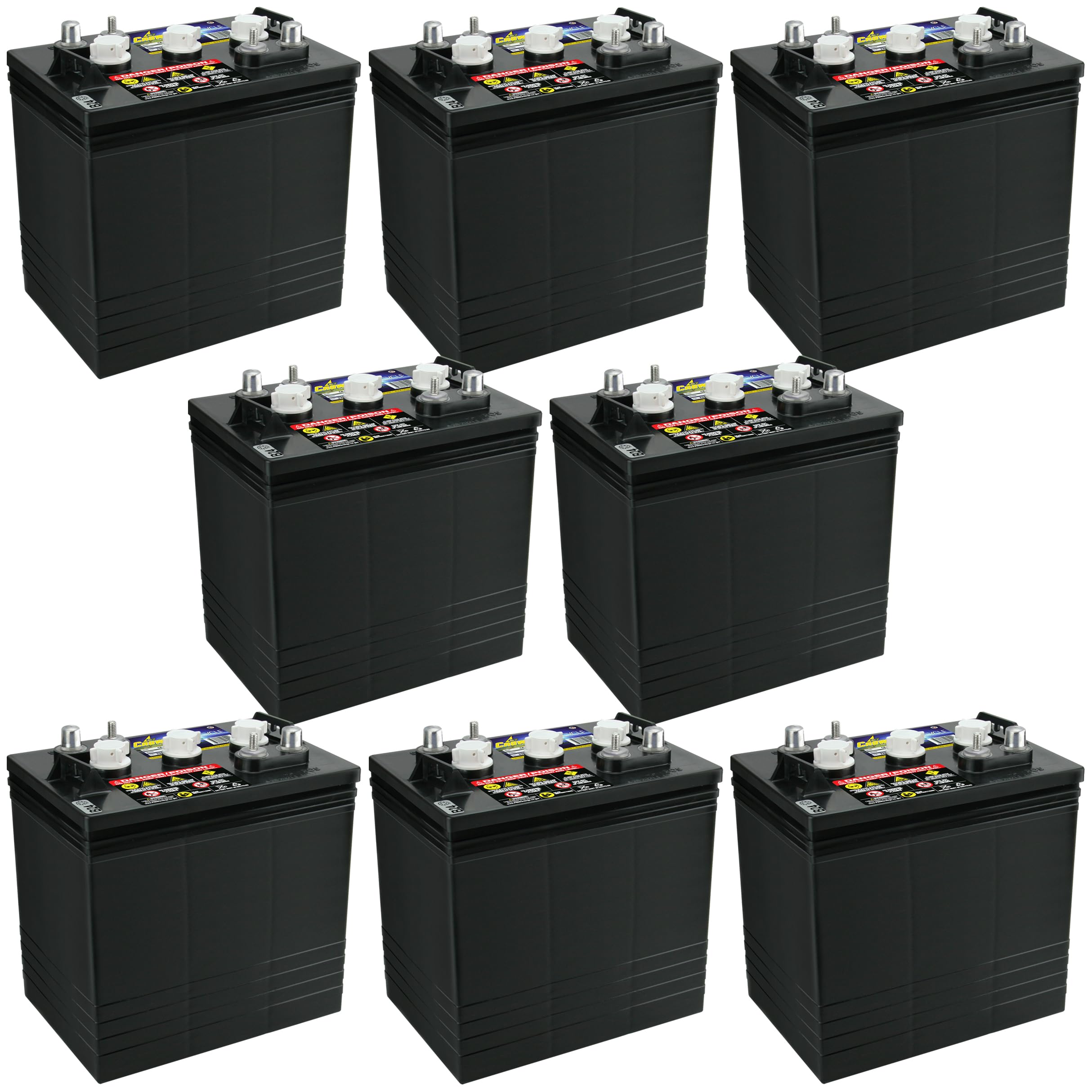 Amazon.com: PowerStar Crown CR-220 Group GC2 6V 220 AH Battery X8