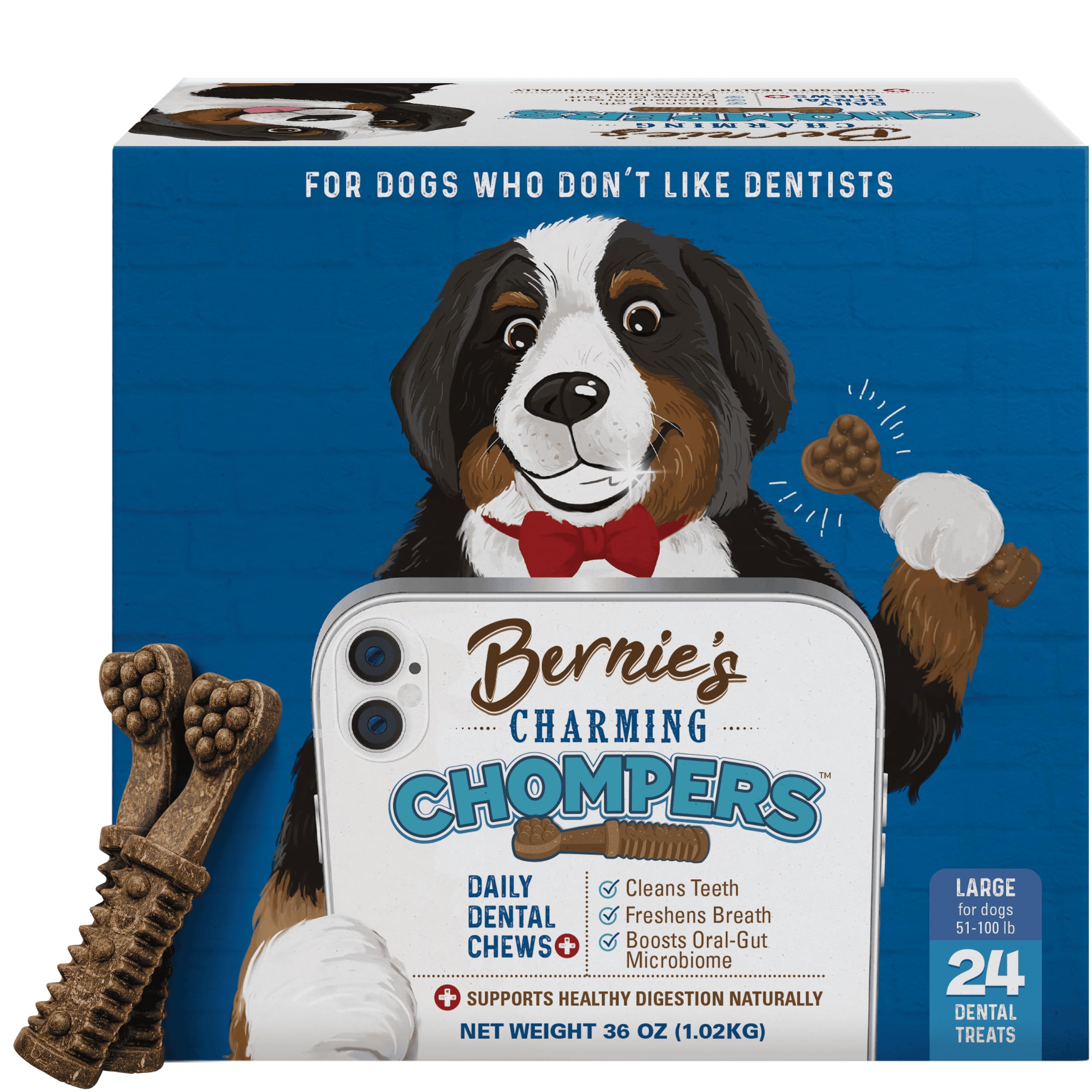 Bernie's Charming Chompers Dog Dental Chews
