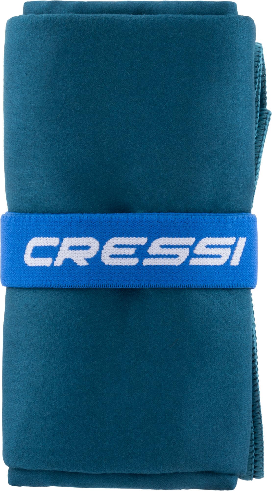 Cressi Ręcznik z mikrofibry Dwustronna żagiel - Wysokowydajny ręcznik z mikrofibry Unisex Niezwykle chłonny, długi, najwyższej jakości ręczniki standardowe-niebieski/granatowy XL (75 x 150 cm)