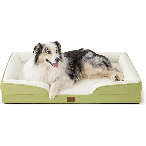 Bedsure Orthopedic Dog Bed for Extra Large Dogs - XL Washable Dog Sofa Beds Large, Supportive Foam Pet Couch Bed with Removable Washable Cover, Waterproof Lining and Nonskid Bottom, Lint