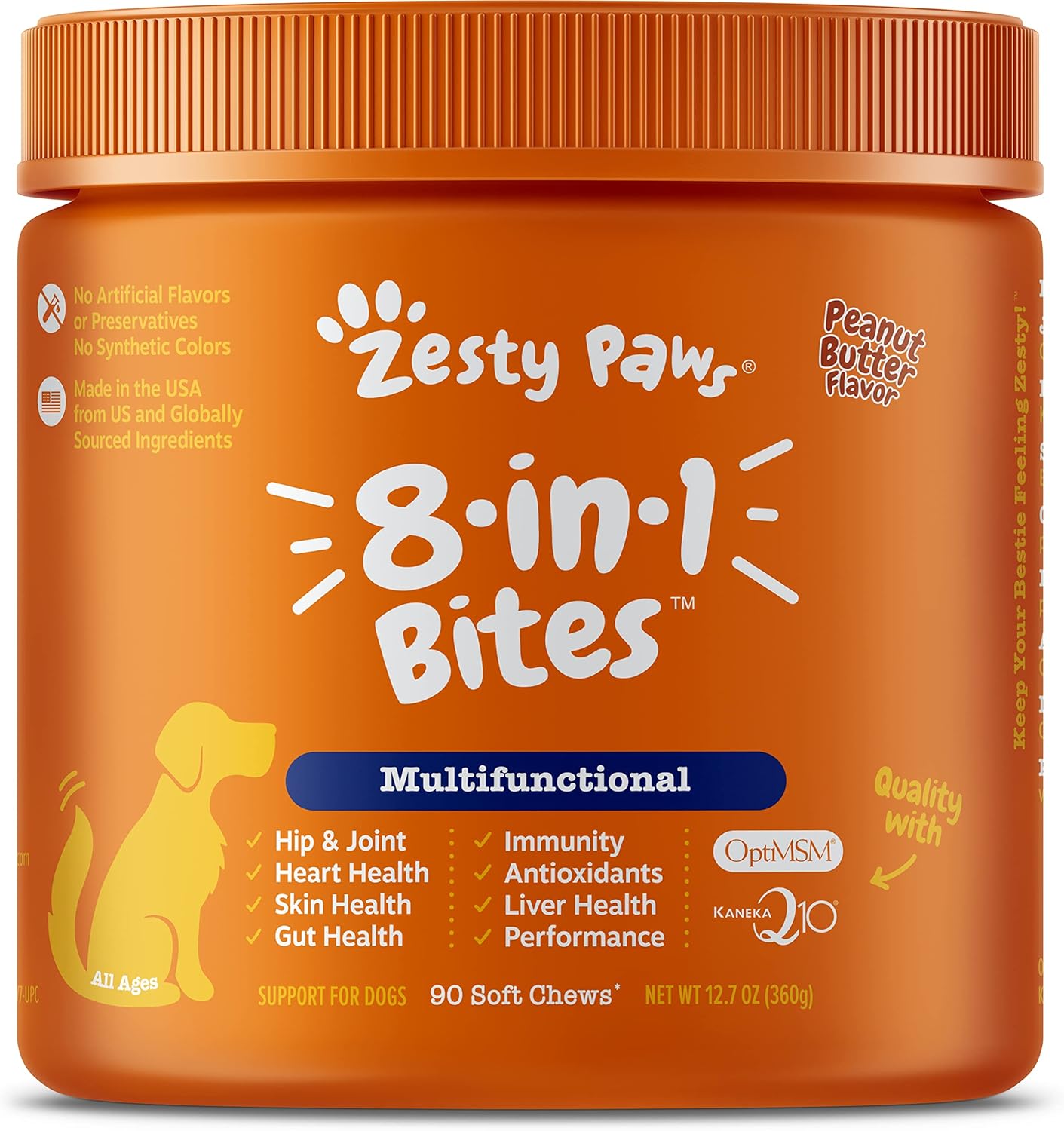 ZENWISE Multivitamin Bites, Peanut Butter, 0.7 Pound : Pet Supplies