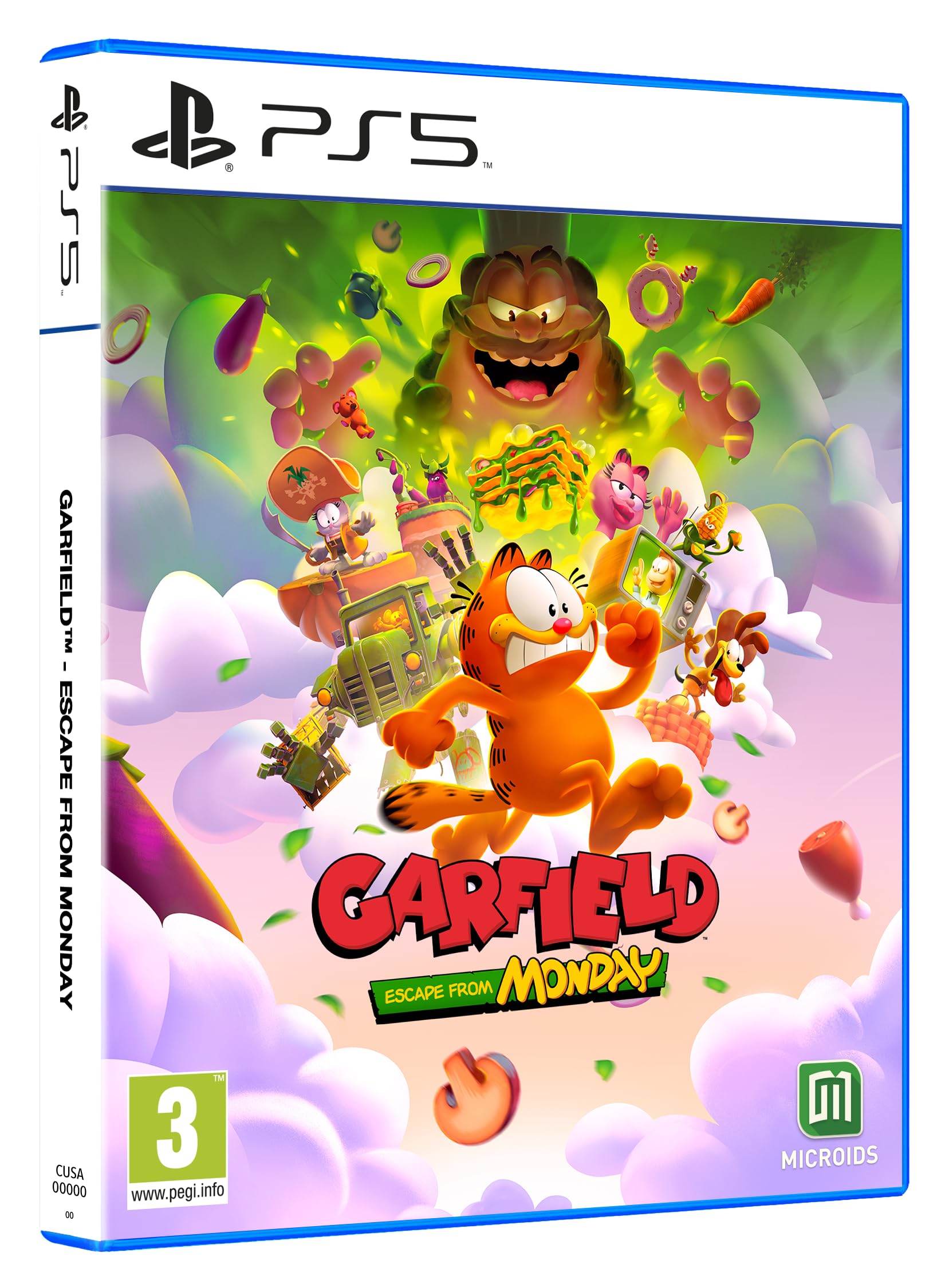 Carátula de GARFIELD ESCAPE FROM MONDAY - PlayStation 5 para PS5 (edición PAL España)