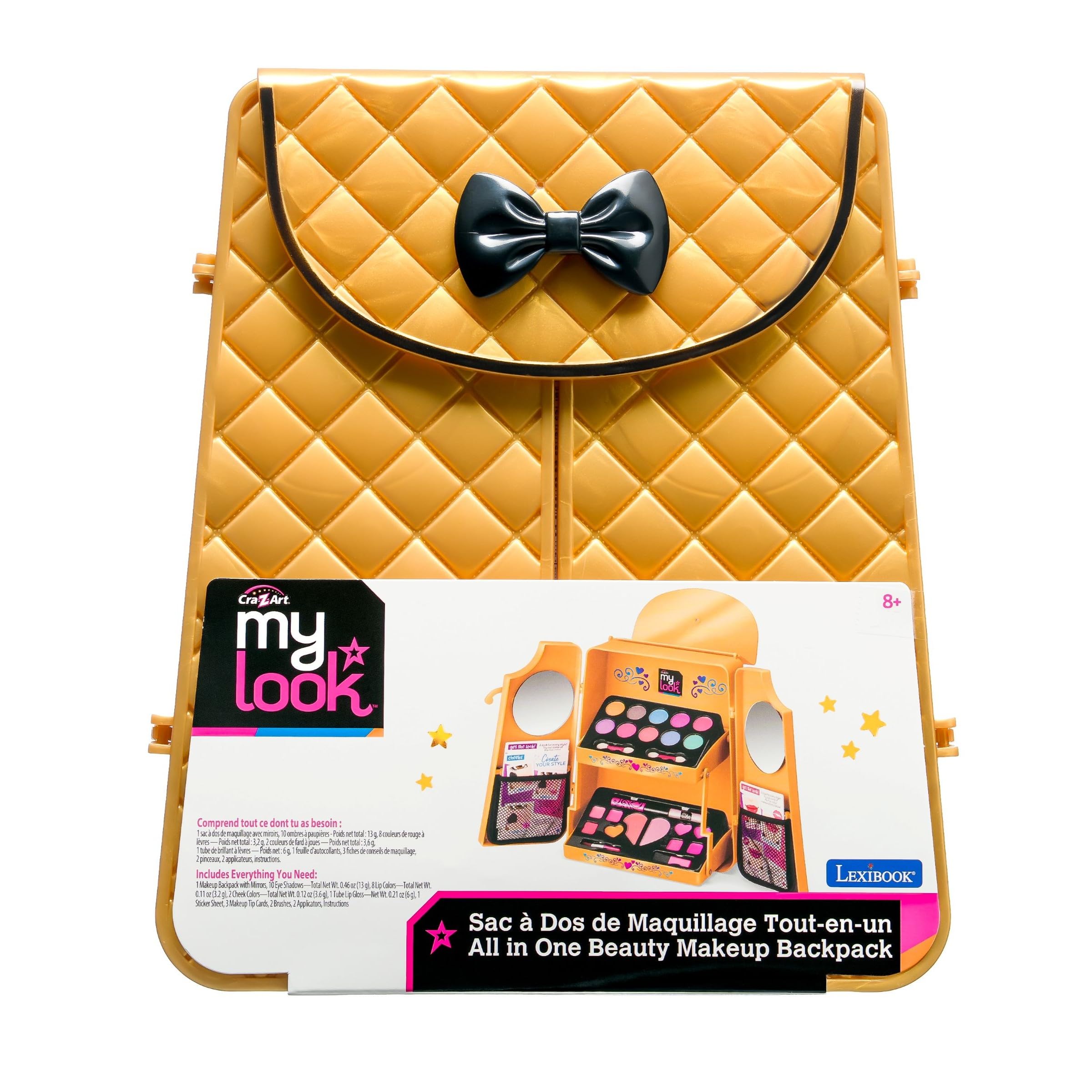 LEXIBOOK, All-in-One Makeup Backpack, CRSS25, Pink
