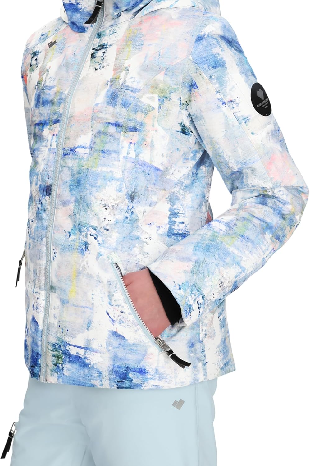 Obermeyer Girls Rylee Print Ski Jacket, Insulated and Waterproof with Extended Wear System