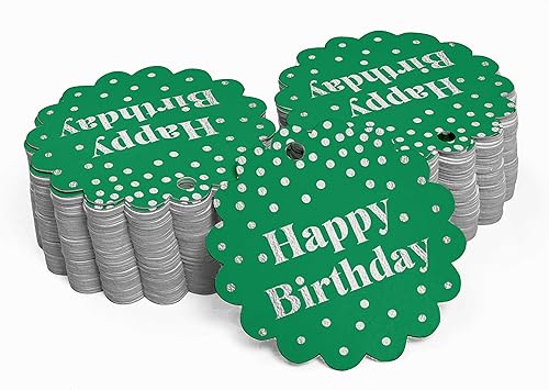 Miniatura 237 de Etiquetas colgantes para botellas de feliz cumpleaños, paquete de 100 unidades Blanco,Aqua Blue,Negro,Azul,Azul turquesa oscuro,Rosa