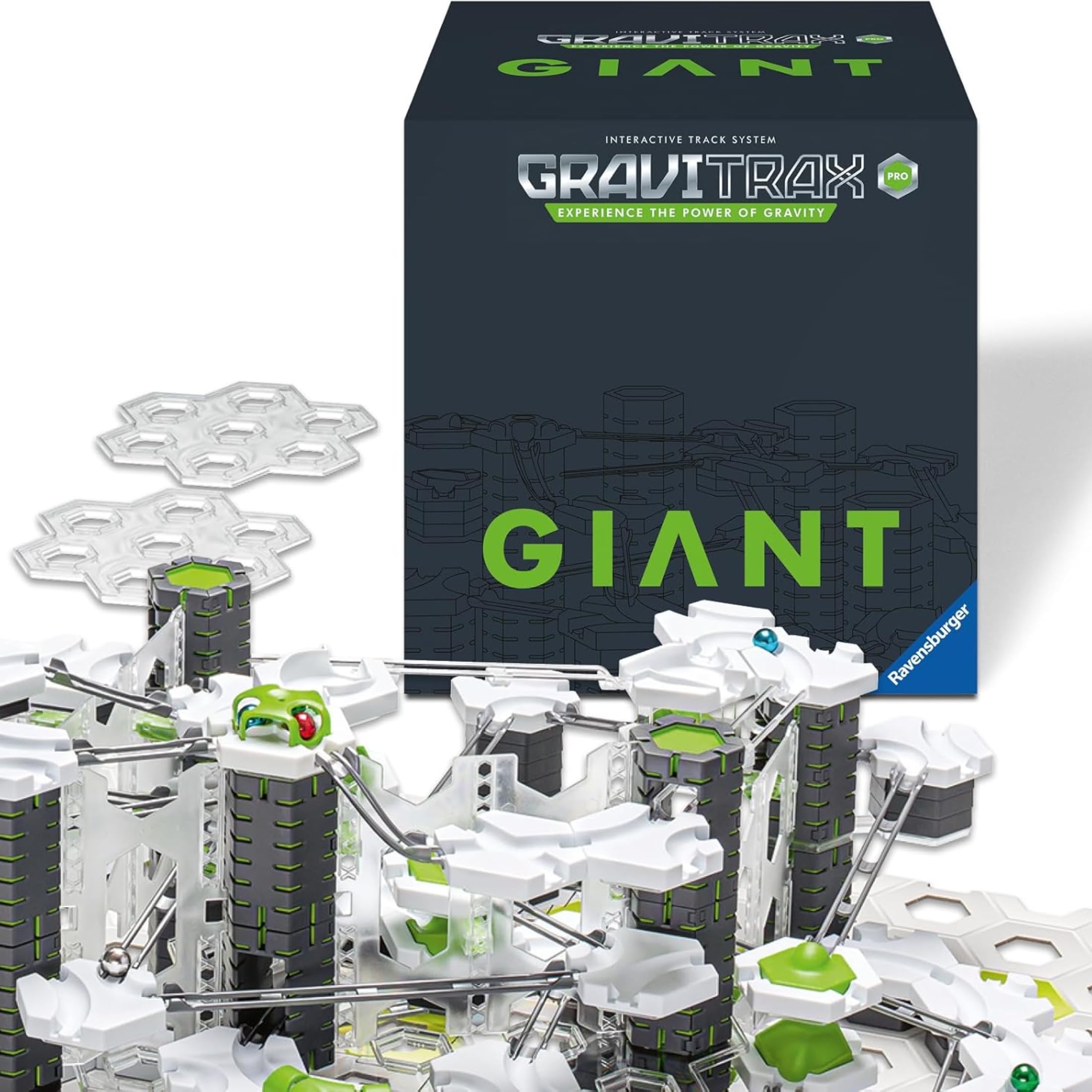Ravensburger - Gravitrax Pro Giant Starter Set | Pista Biglie Con 409 Pezzi | Rompicapo Bambini Con Le Biglie | Giochi Bambino 8 Anni Maschio e Femmine | Giochi Per Bambini Compatibili Con Tutti