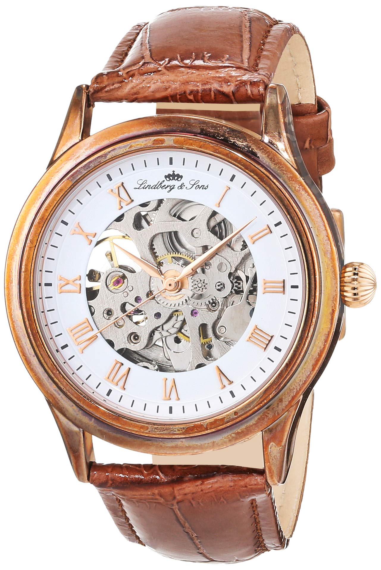 Lindberg & Sons Men's Analogue Quartz Watch with Metal Strap CHP195, strap