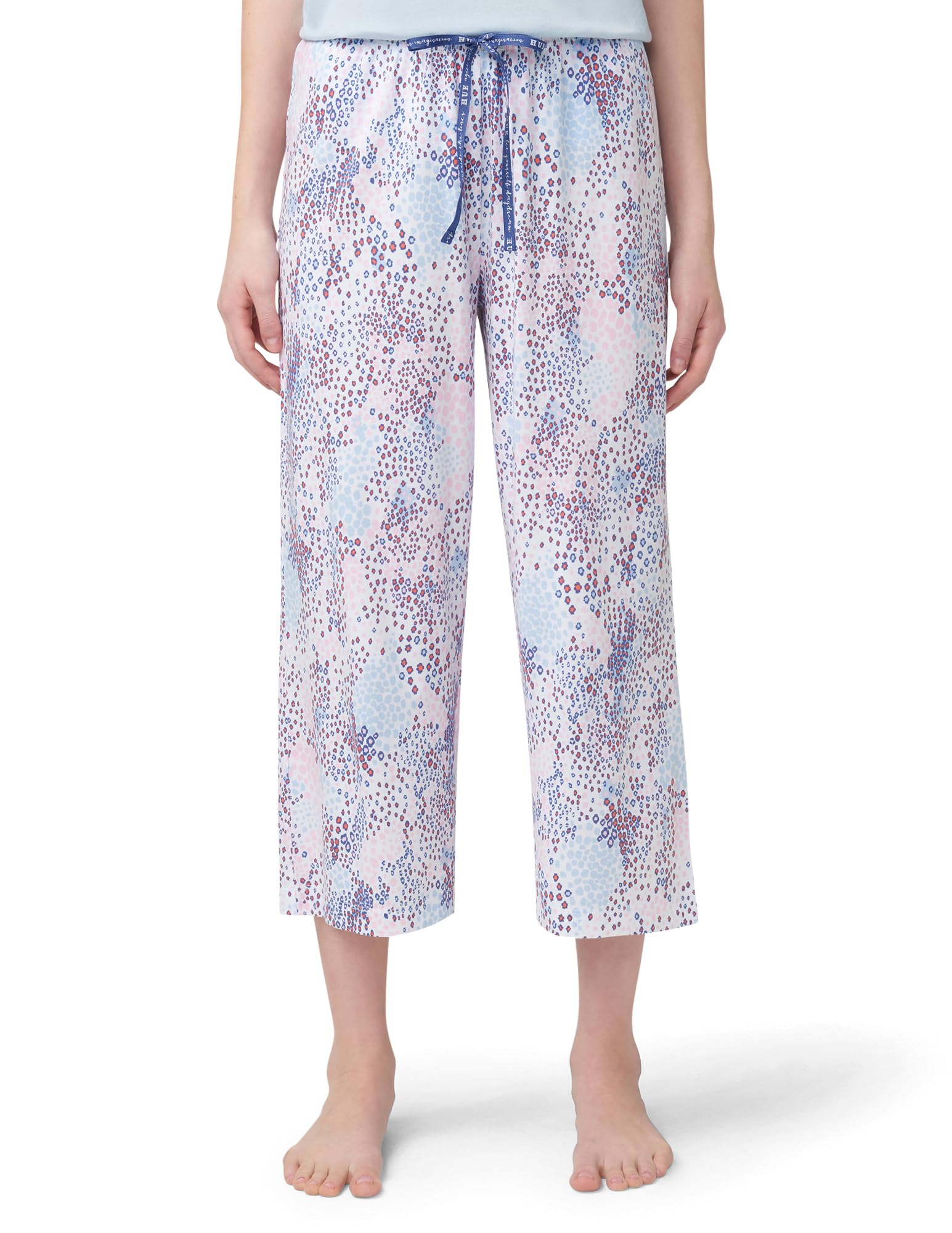 HUE Women's Spring Pajama Separates Soft Whimsical Print Pjs with Flowers, Animals, Garden Themed Pjs, Cocktails
