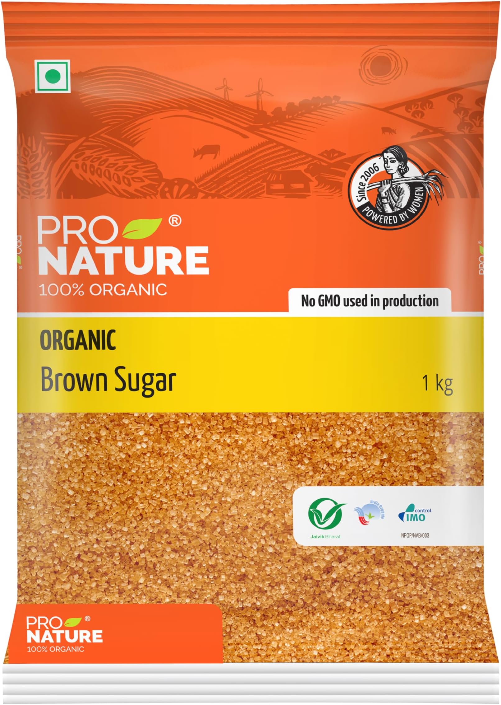 Pro Nature 100% Organic Brown Sugar - 1kg