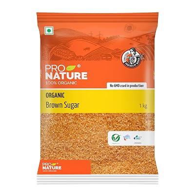 Pro Nature 100% Organic Brown Sugar - 1kg | Unrefined brown sugar ) Diabetic Friendly | Replacement for Sugar | Healthy 