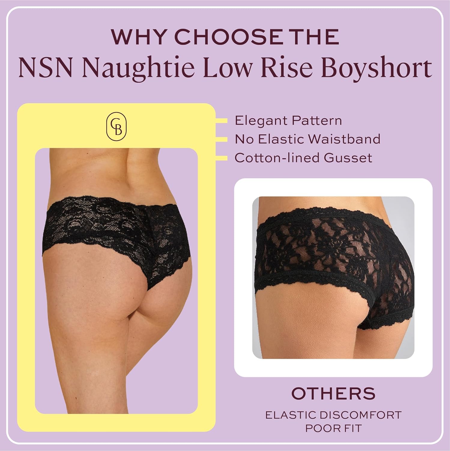 Cosabella Women's Never Say Never Naughtie Open Gusset Hotpant Panty - Image 4